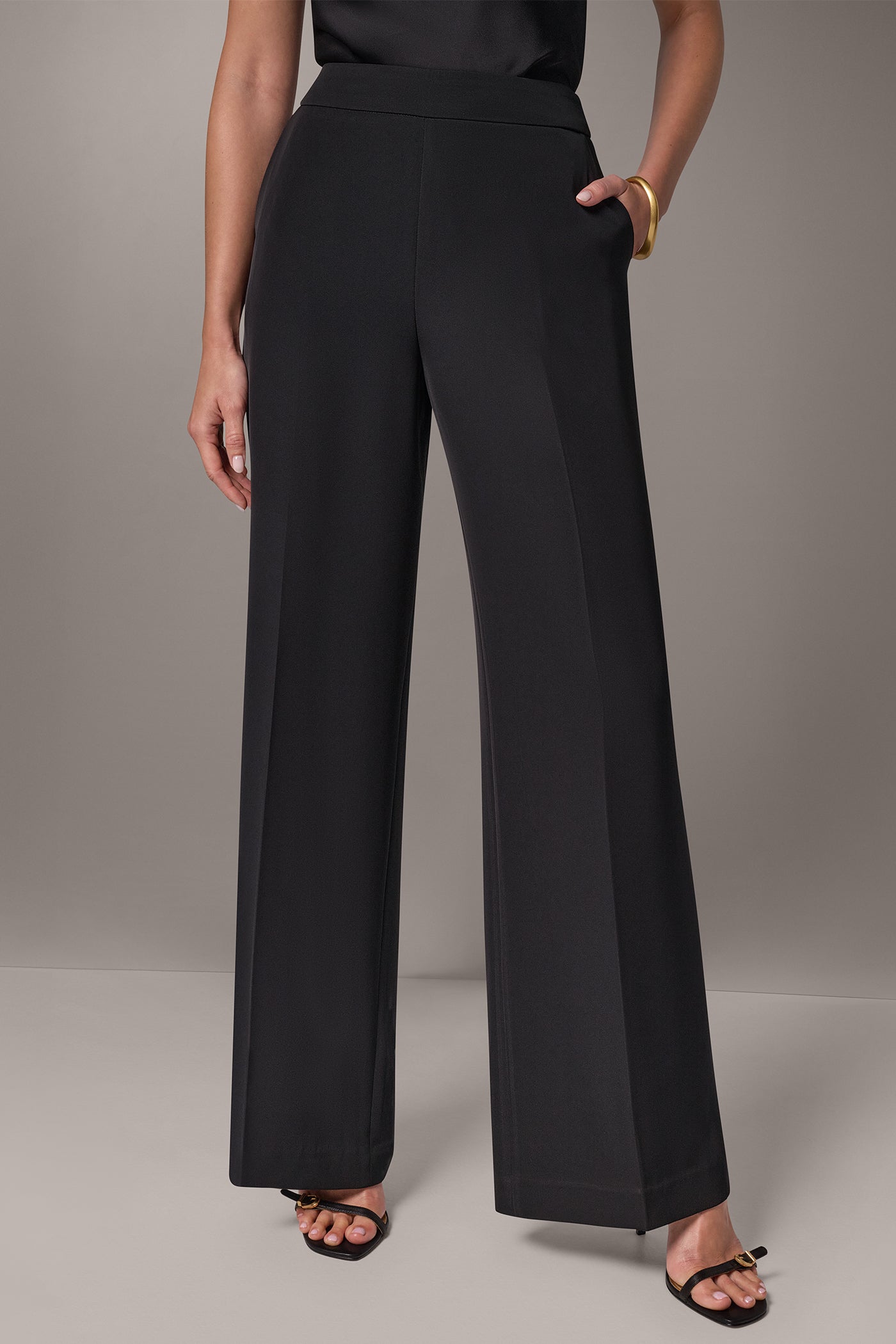SATIN WIDE-LEG SUIT PANT VIEW 1