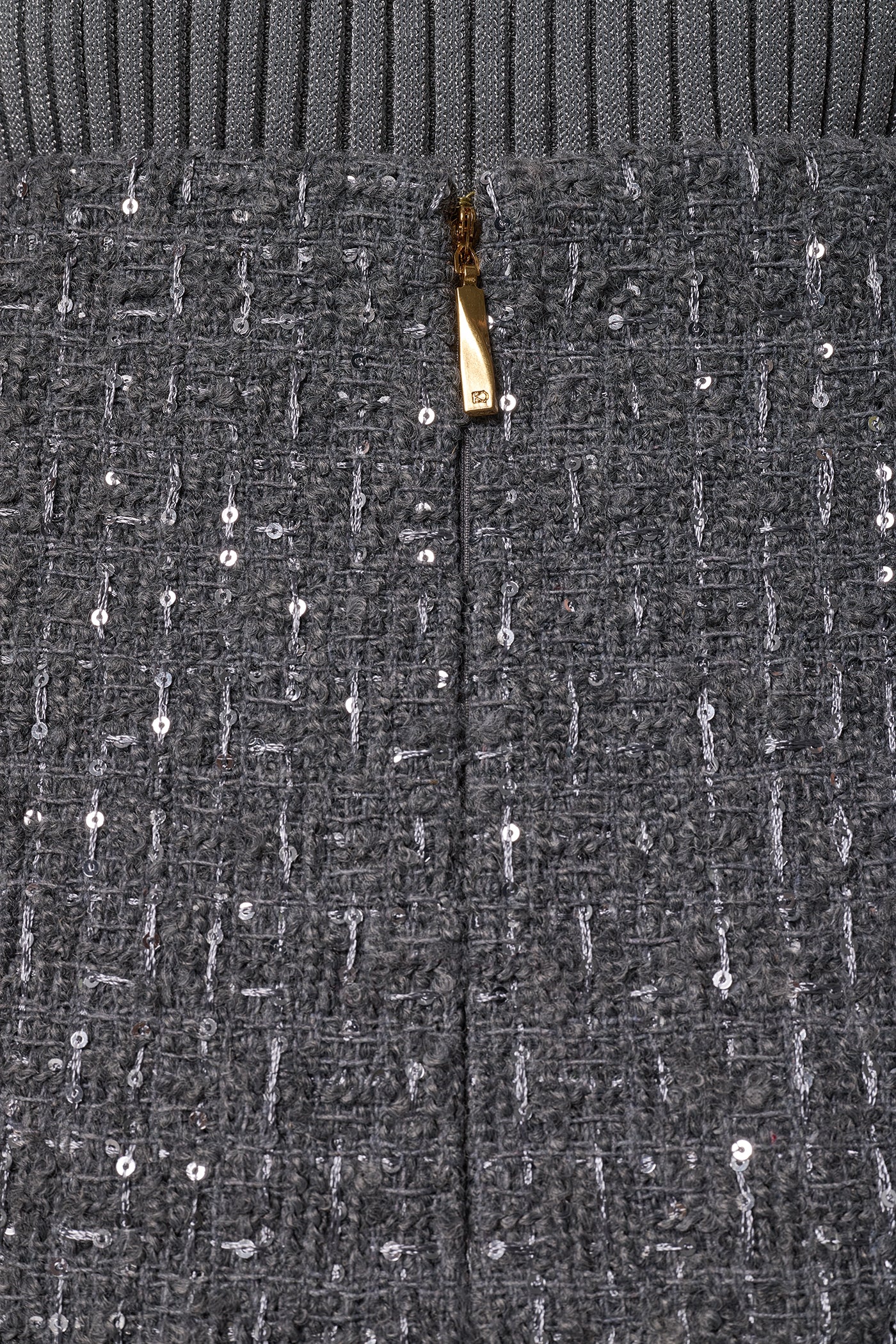 METALLIC TWEED PENCIL SKIRT VIEW 6