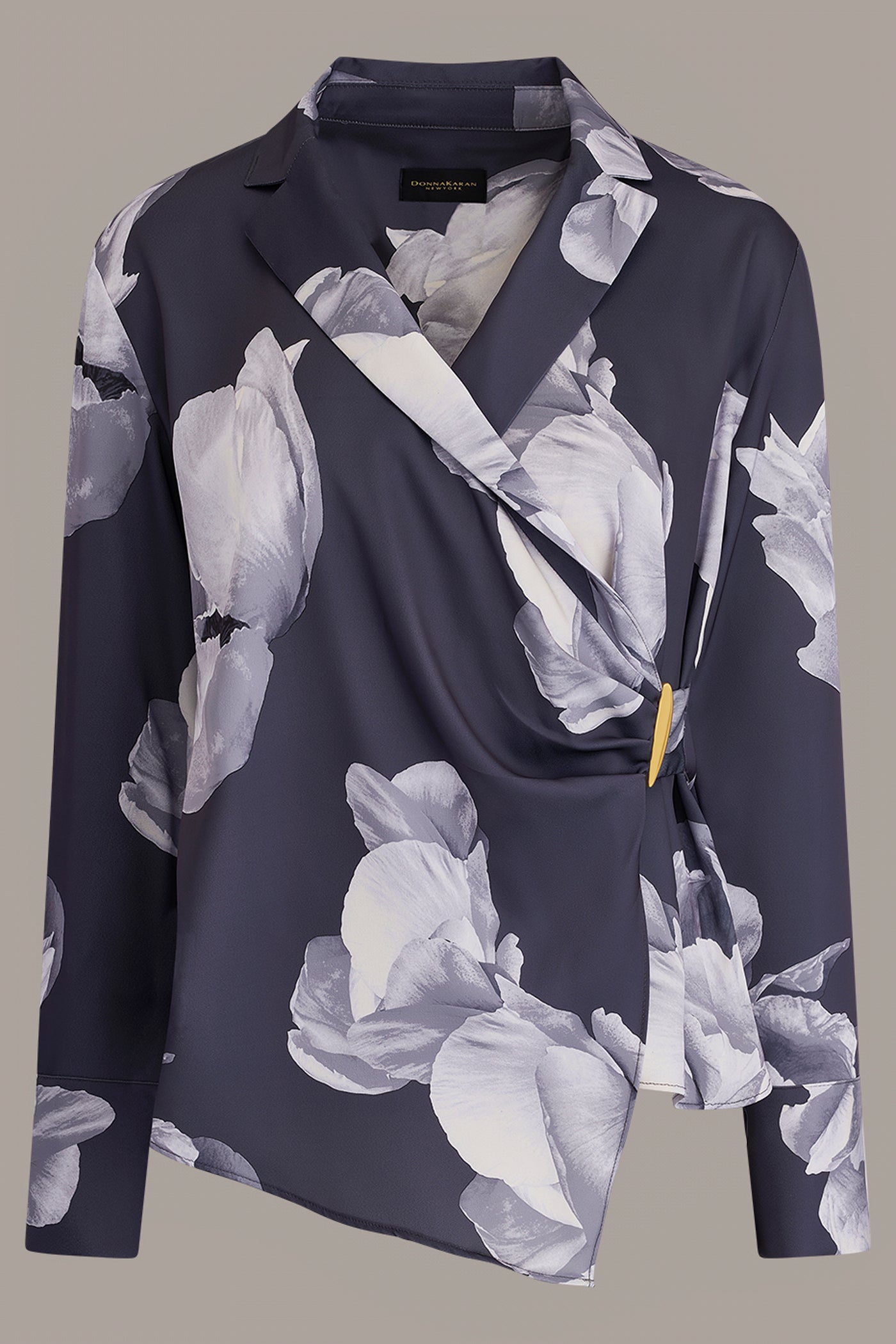 FLORAL PRINT WRAP BLOUSE VIEW 9
