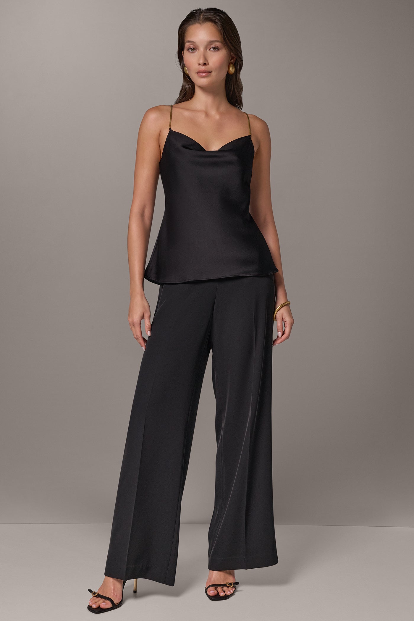 SLEEVELESS COWL-NECK CAMI VIEW 5 | Clothing