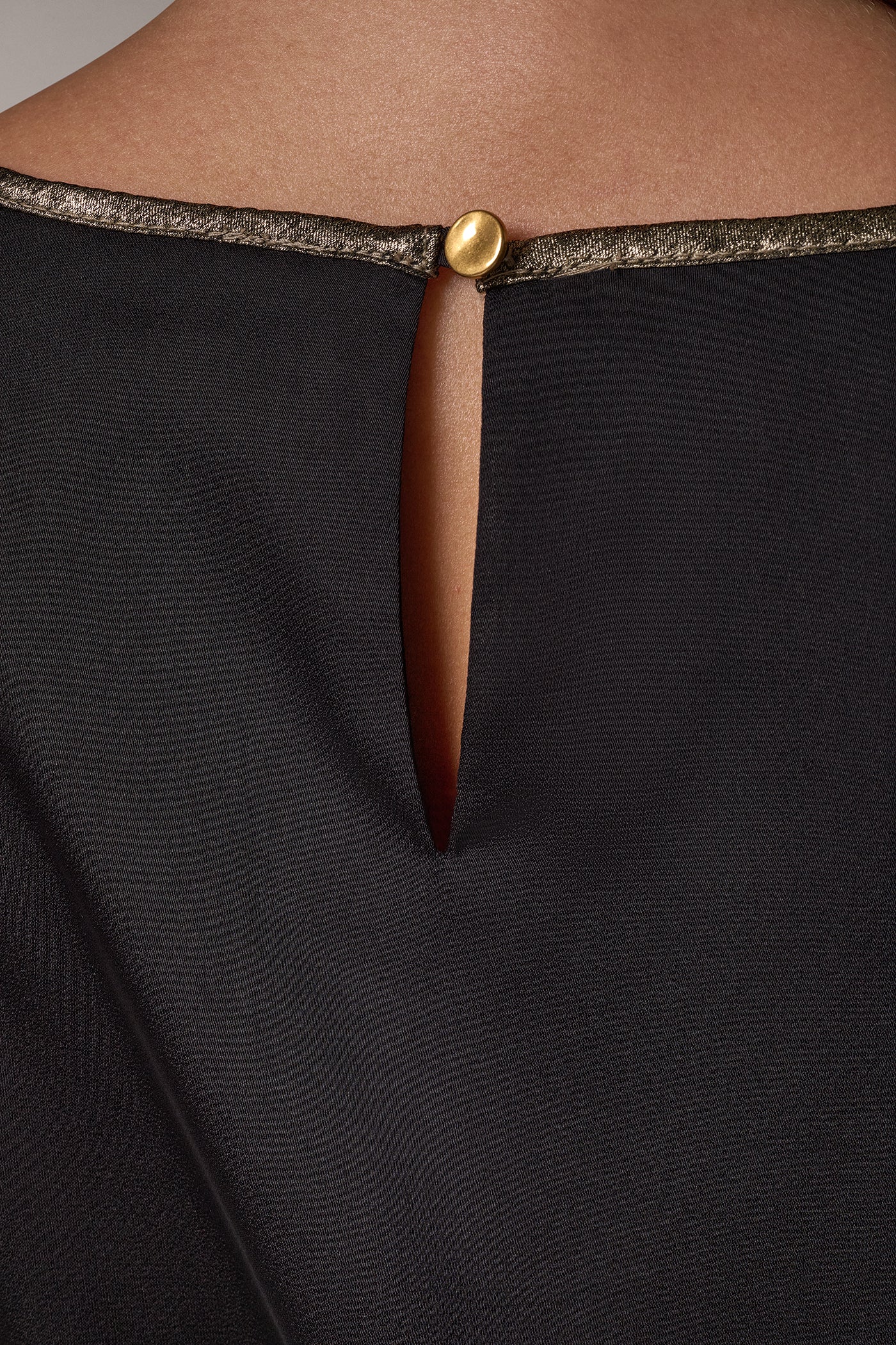 SATIN TIE SHOULDER TOP VIEW 7