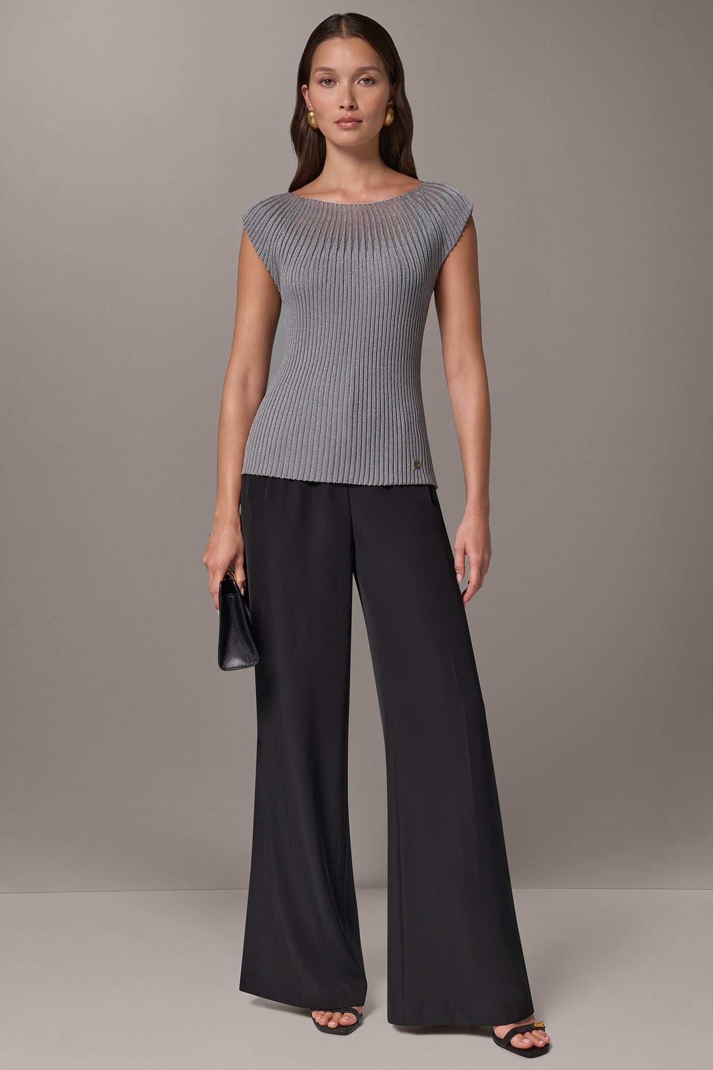 RIBBED SLEEVLESS SWEATER VIEW 8 | New Arrivals