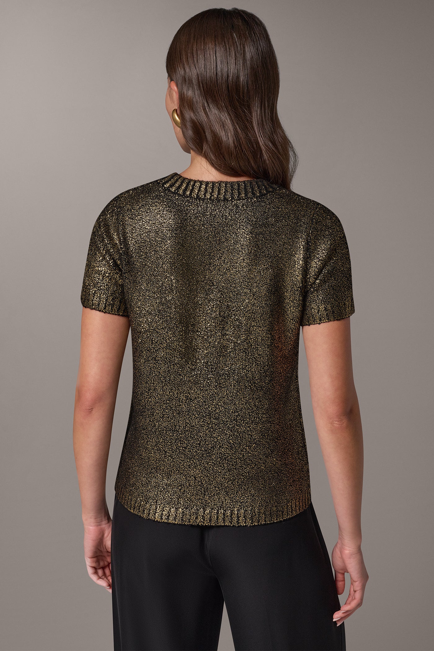 FOIL BOUCLE SWEATER VIEW 3