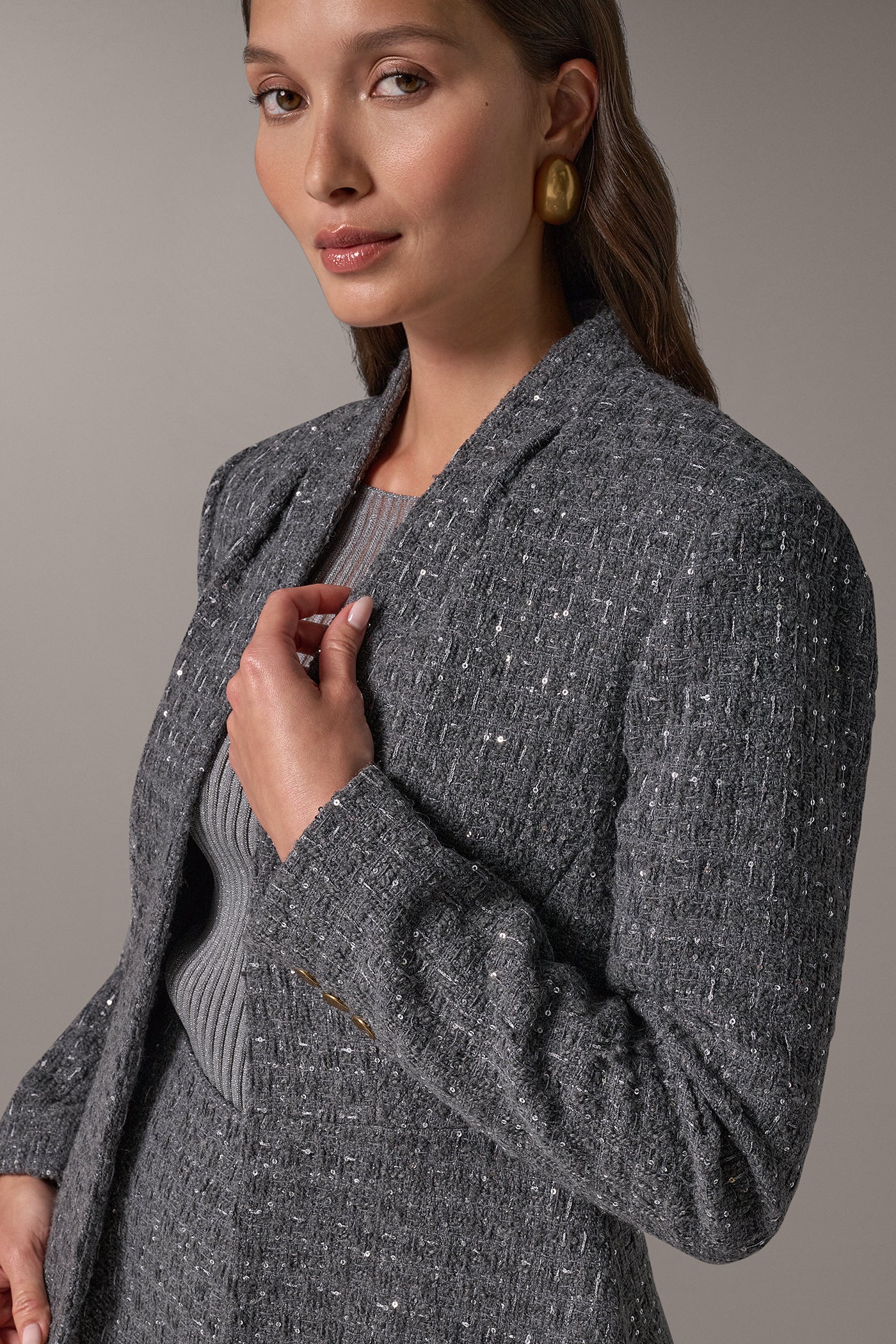 PEPLUM SUIT JACKET VIEW 2 | New Arrivals
