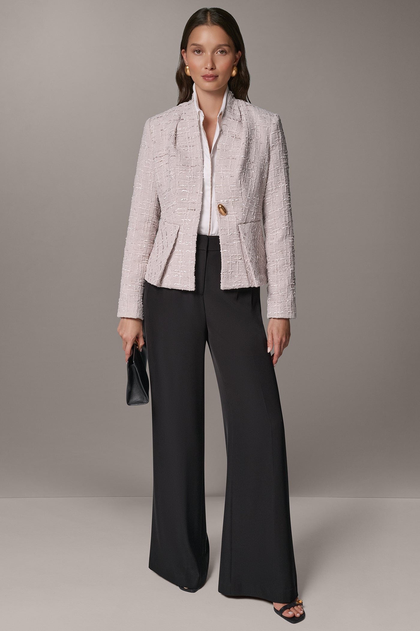TEXTURED PEPLUM BLAZER VIEW 6 | Suits and Separates