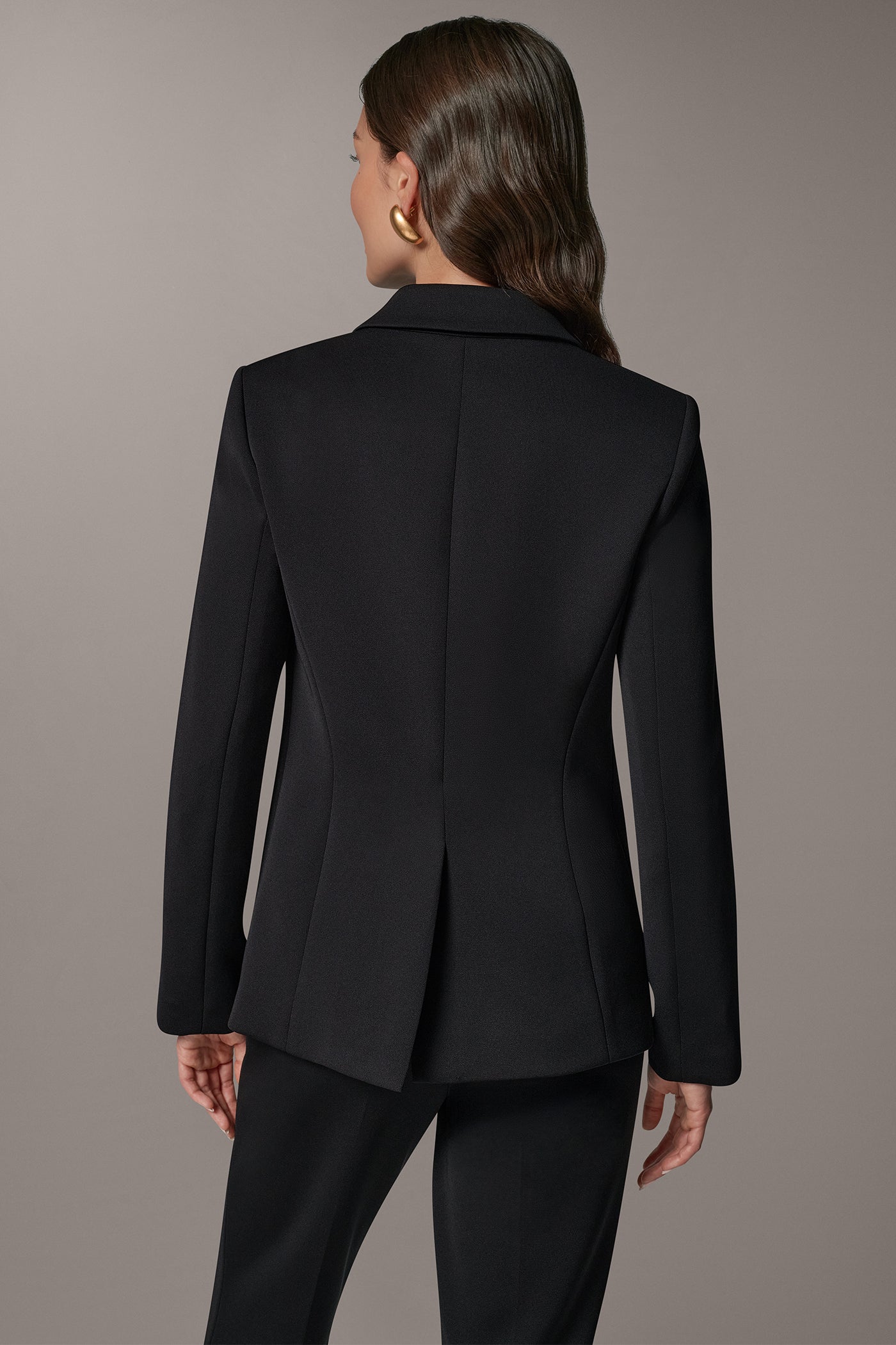 GOLD BUTTON SLEEVE SUIT BLAZER VIEW 4