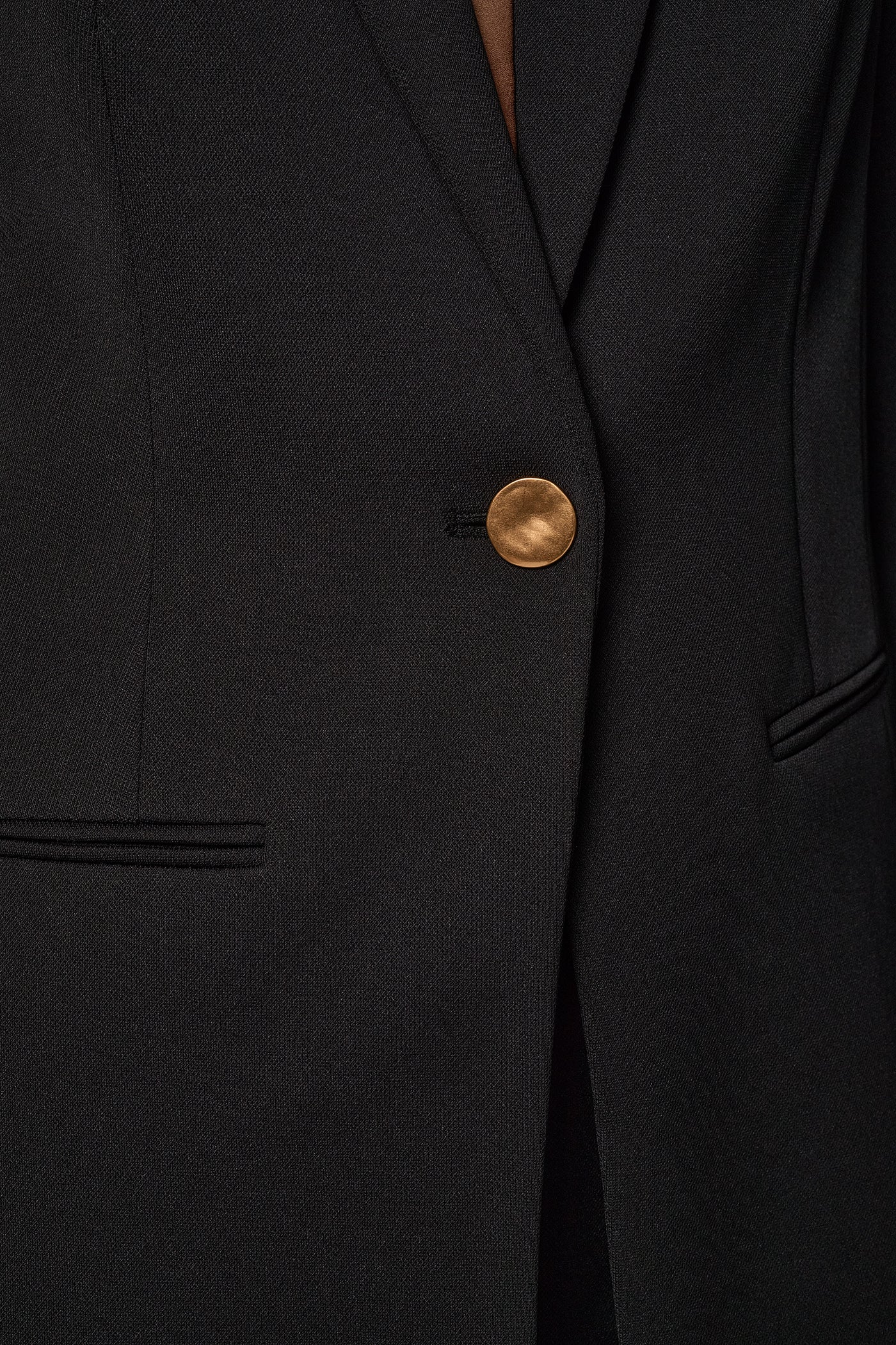GOLD BUTTON SLEEVE SUIT BLAZER VIEW 5