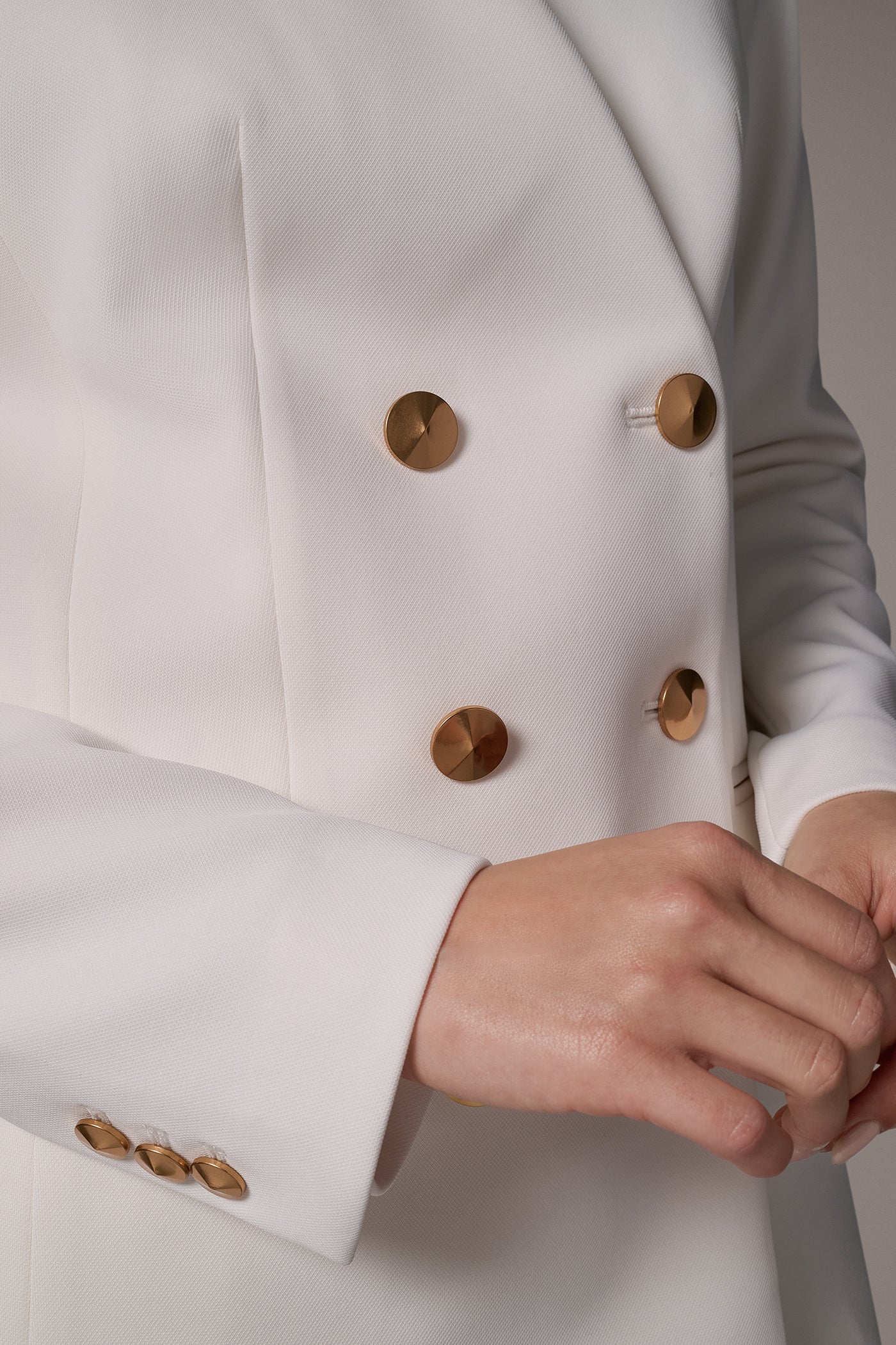 TEXTURED DOUBLE-BREASTED BLAZER VIEW 6 | Clothing