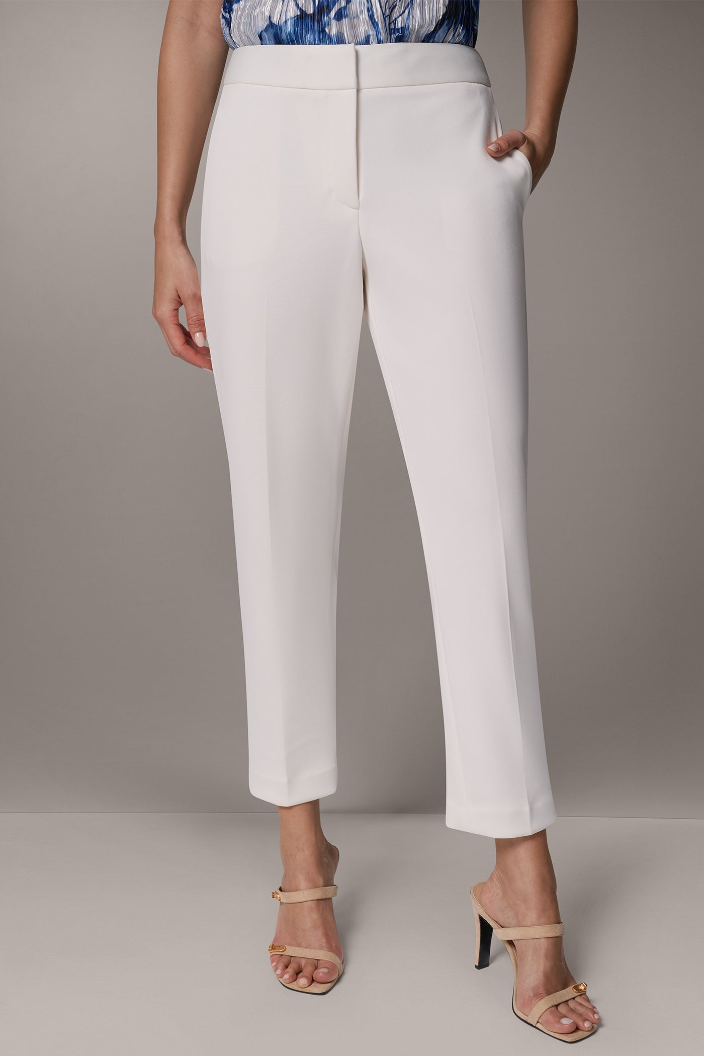 MID-RISE SLIM ANKLE SUIT PANT VIEW 1