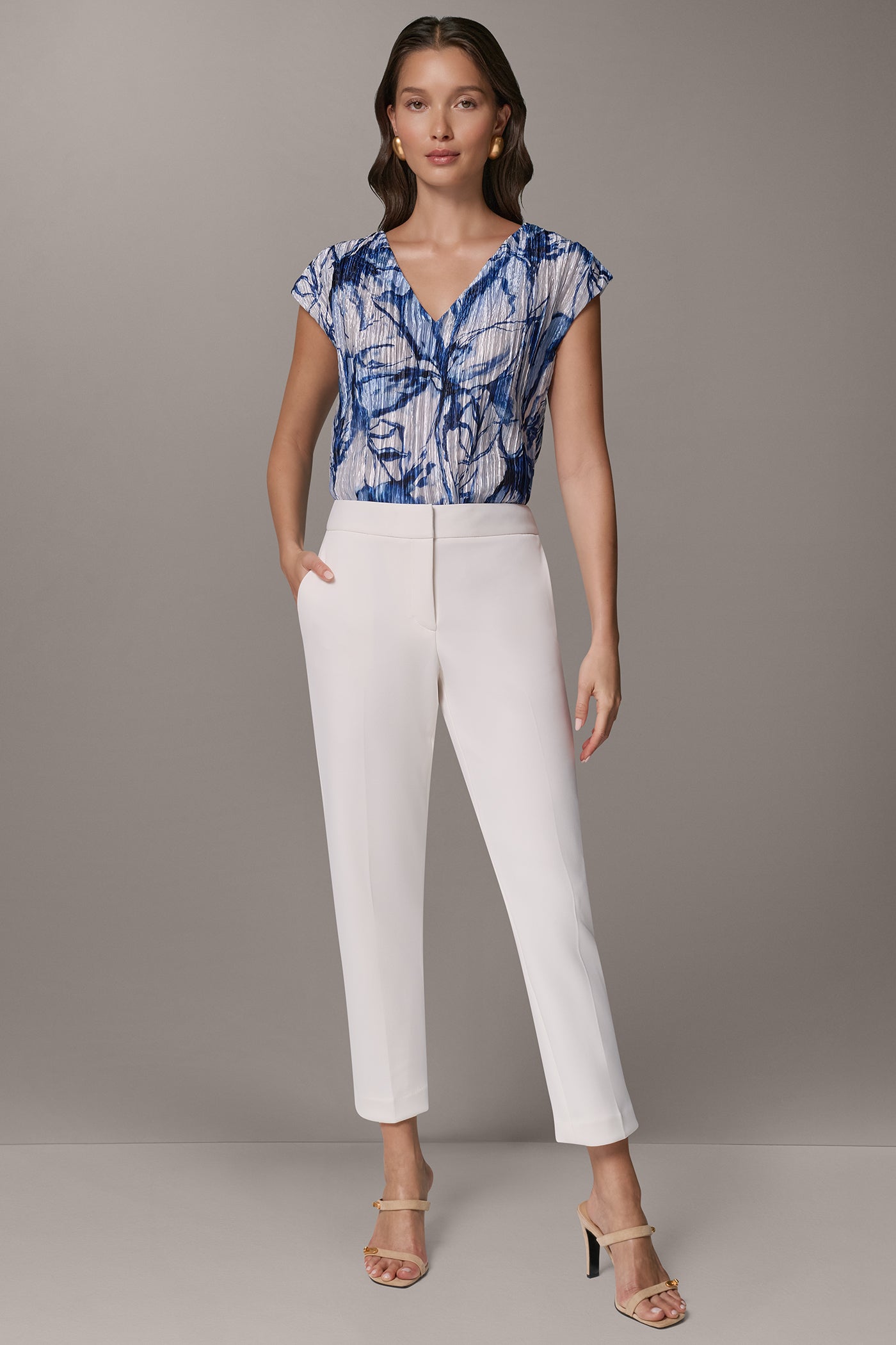 MID-RISE SLIM ANKLE SUIT PANT VIEW 5