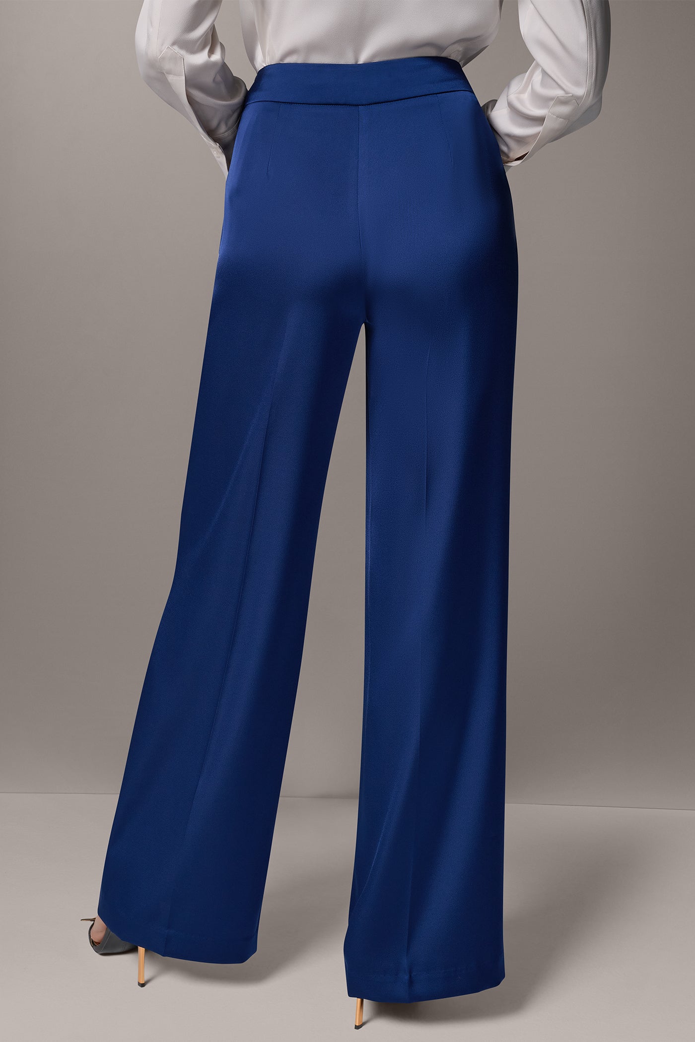 WIDE LEG SIDE-ZIP TROUSER VIEW 3 | Clothing