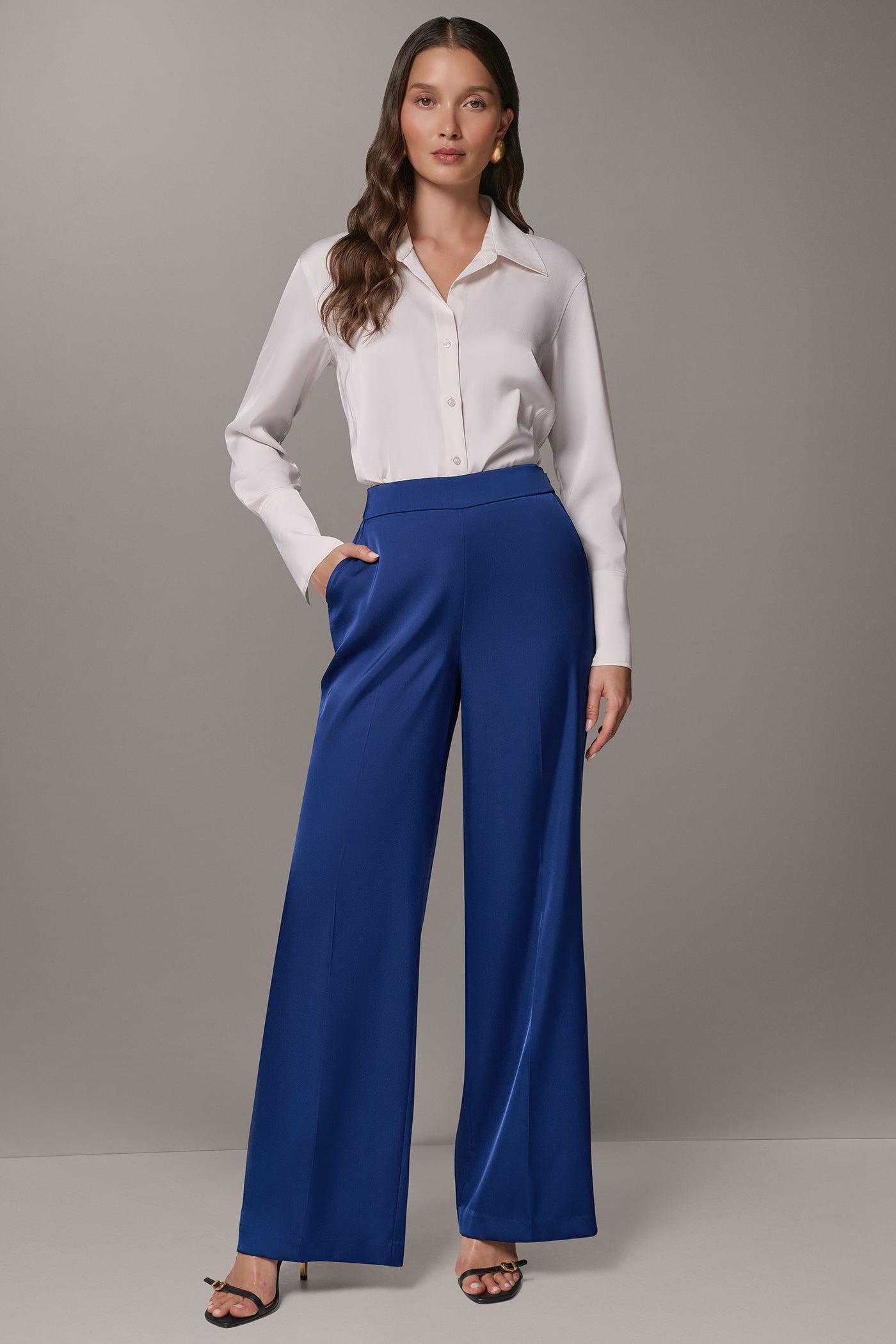 WIDE LEG SIDE-ZIP TROUSER VIEW 4 | Clothing