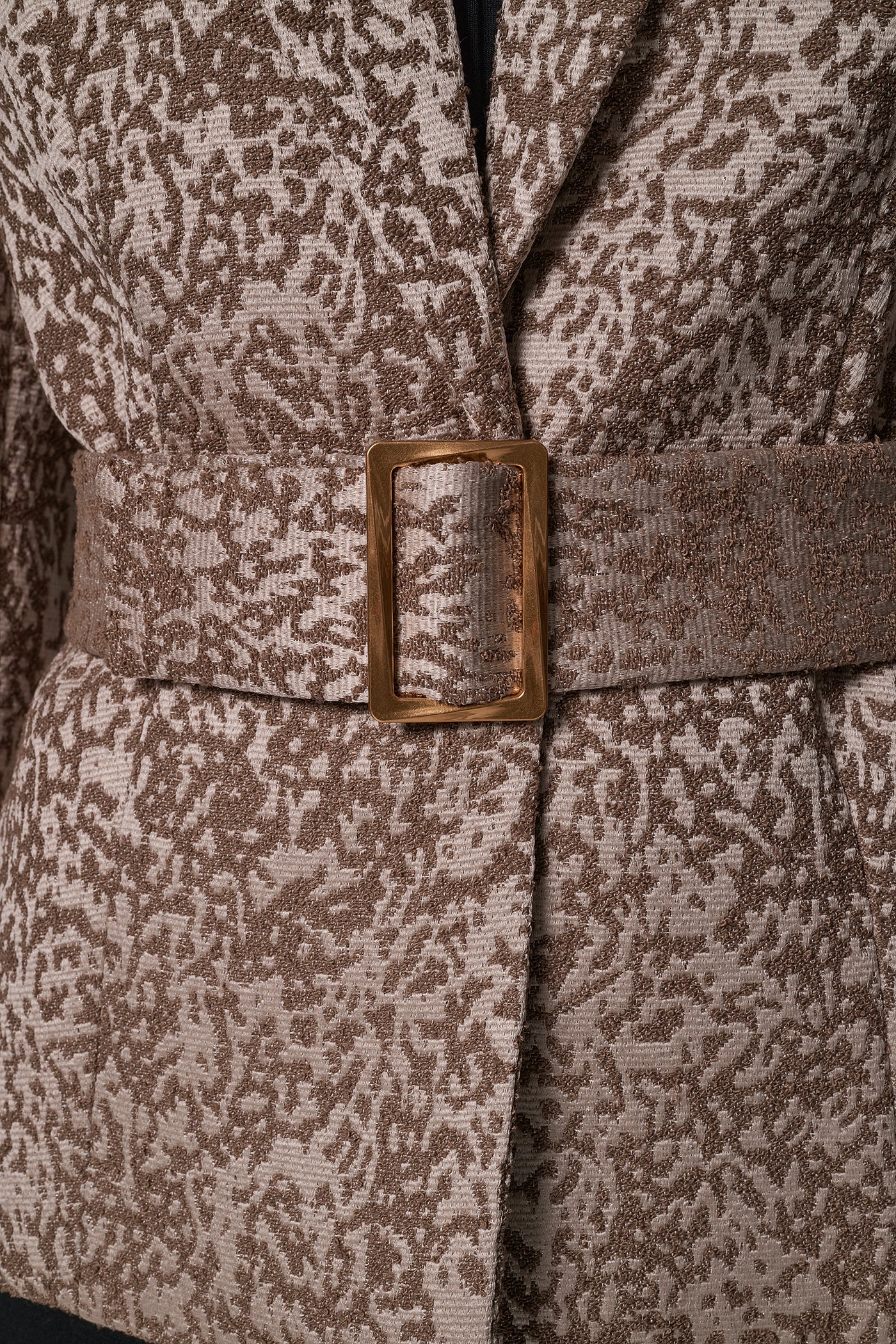 CROPPED ABSTRACT PRINT SUIT BLAZER VIEW 5