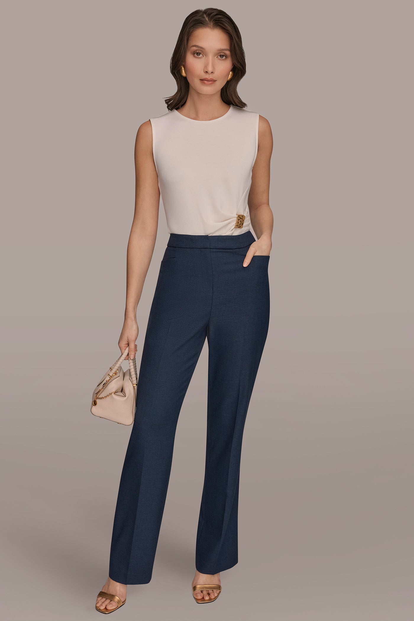 MID-RISE STRAIGHT-LEG SUIT PANT VIEW 5 | Pants