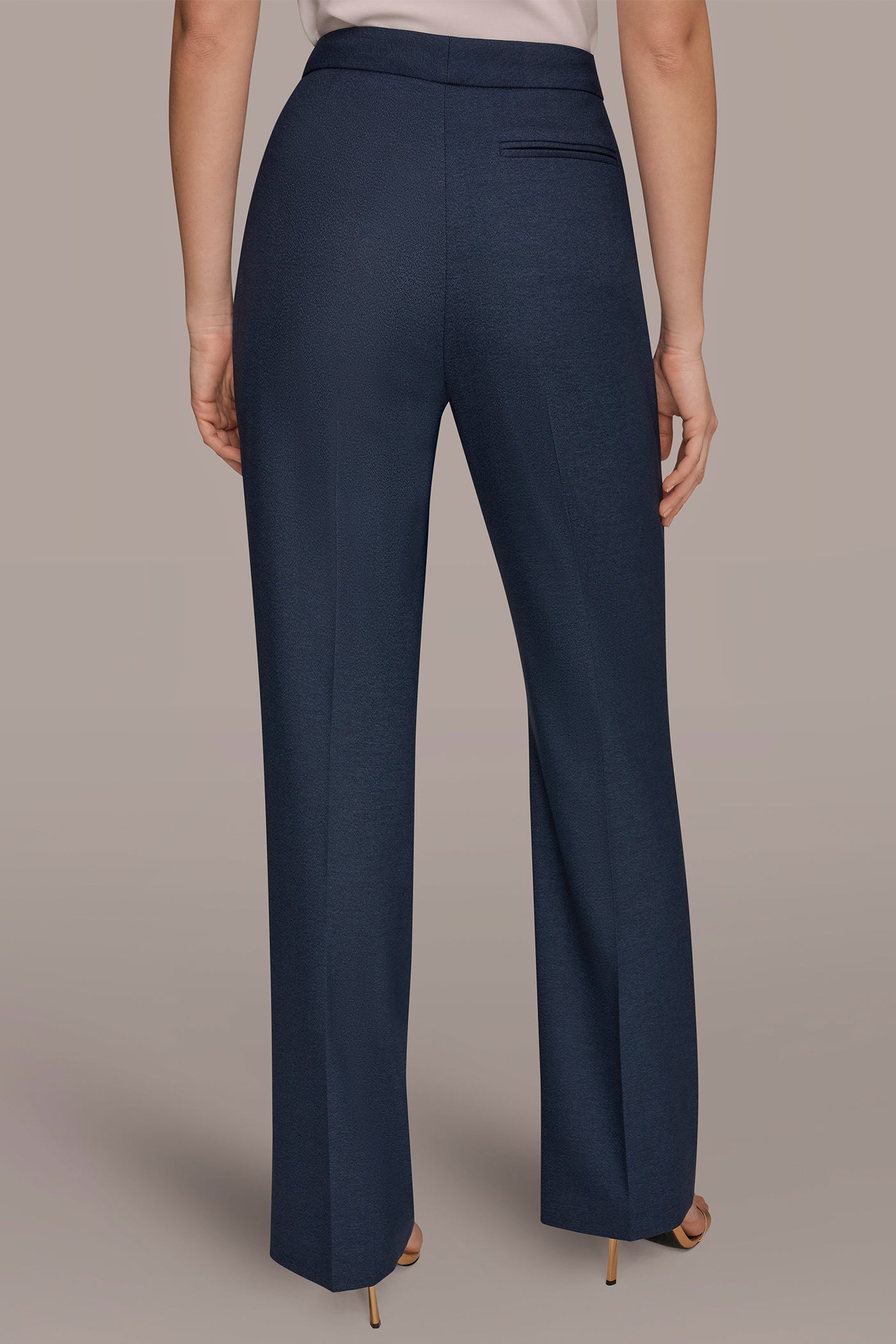 MID-RISE STRAIGHT-LEG SUIT PANT | View 2 | Pants