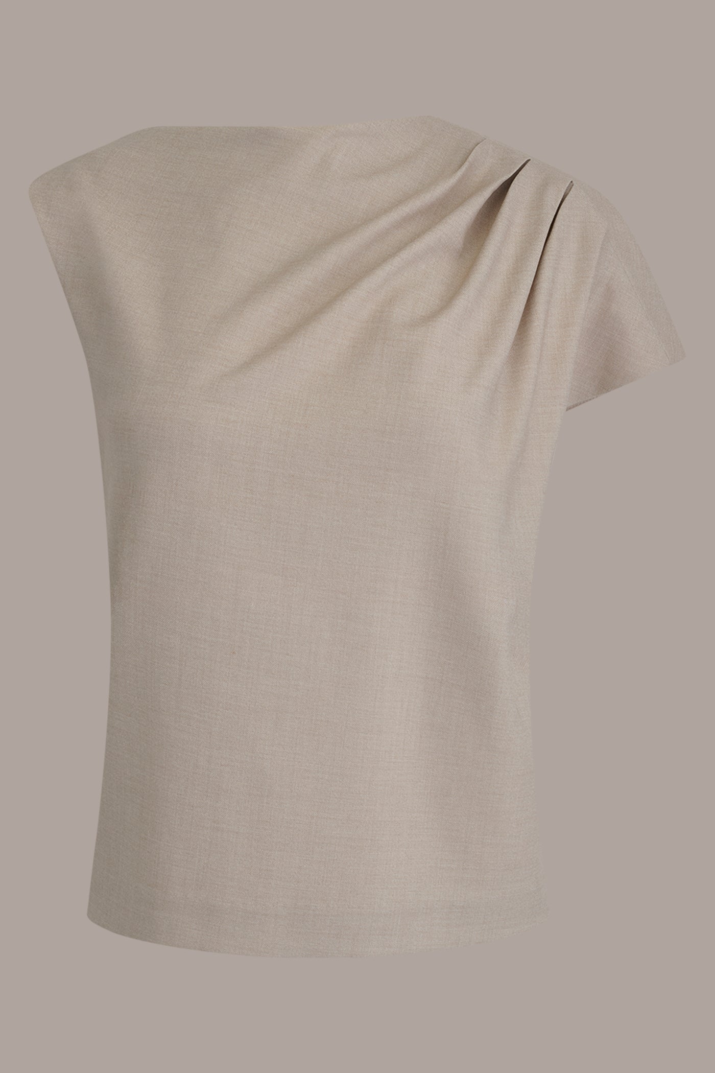 ASYMMETRIC DRAPE BLOUSE VIEW 10