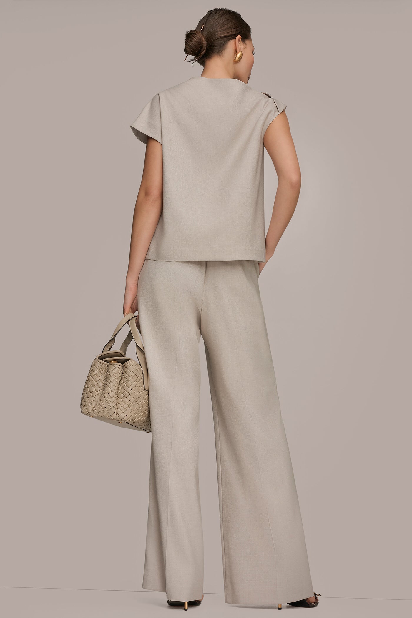 ASYMMETRIC DRAPE BLOUSE VIEW 6