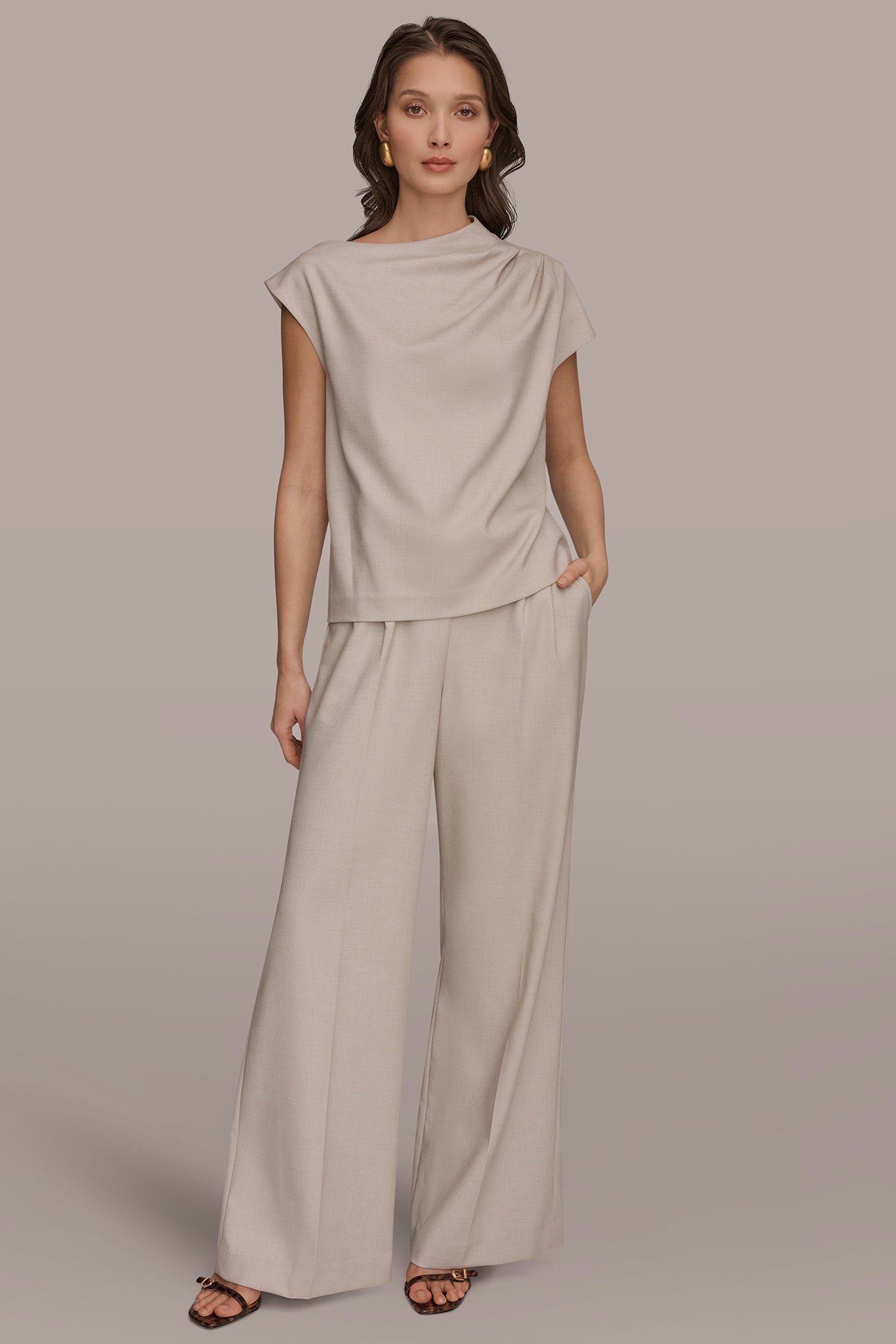 ASYMMETRIC DRAPE BLOUSE VIEW 5