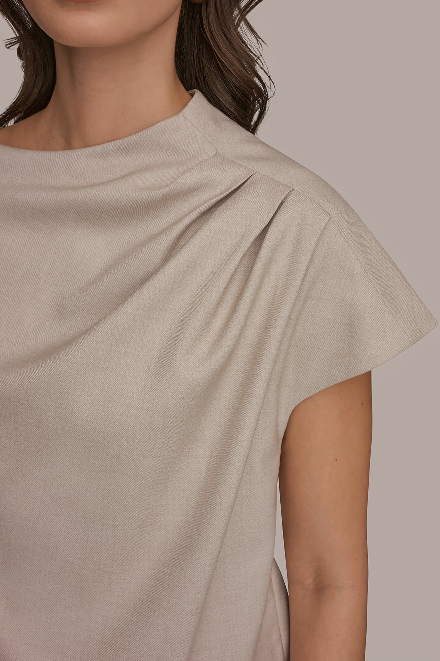 ASYMMETRIC DRAPE BLOUSE VIEW 4