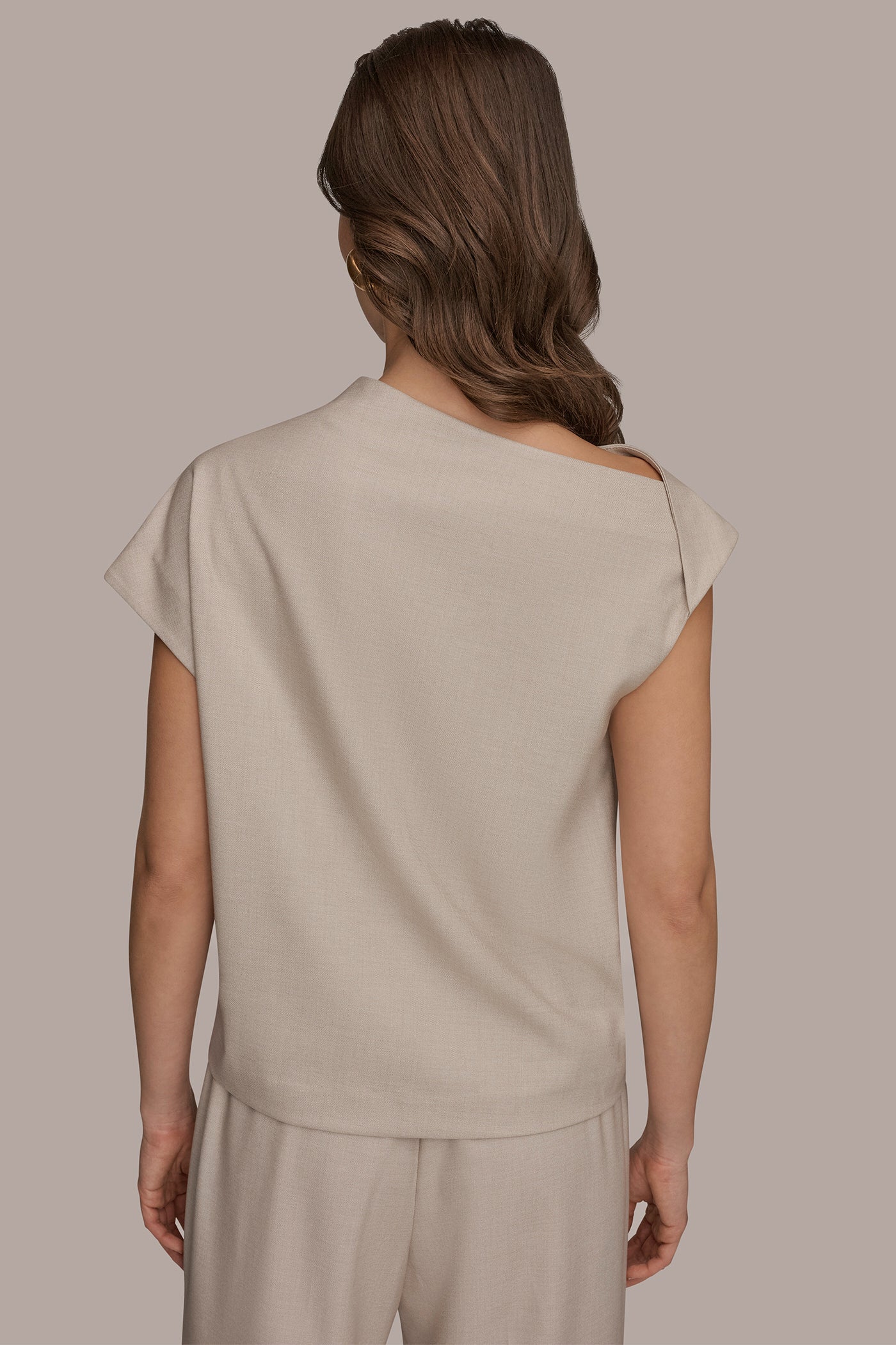 ASYMMETRIC DRAPE BLOUSE VIEW 2