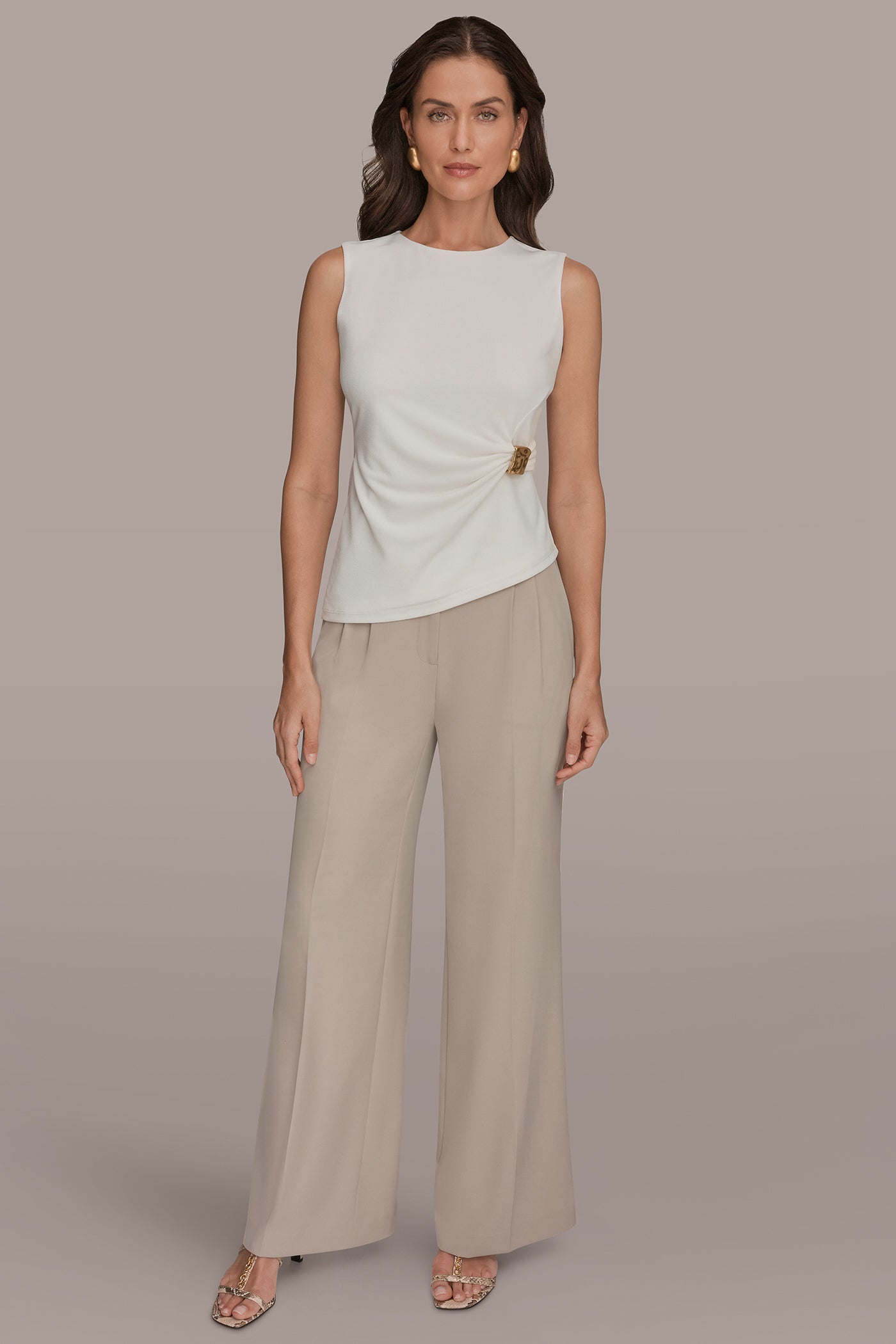 RUCHED TOP WITH HARDWARE VIEW 6 | Suits and Separates