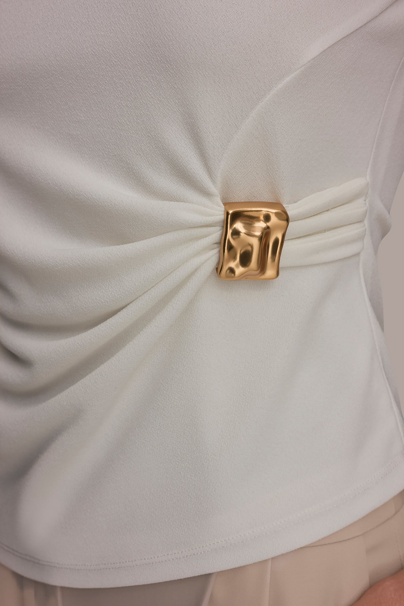 RUCHED TOP WITH HARDWARE VIEW 5 | Suits and Separates