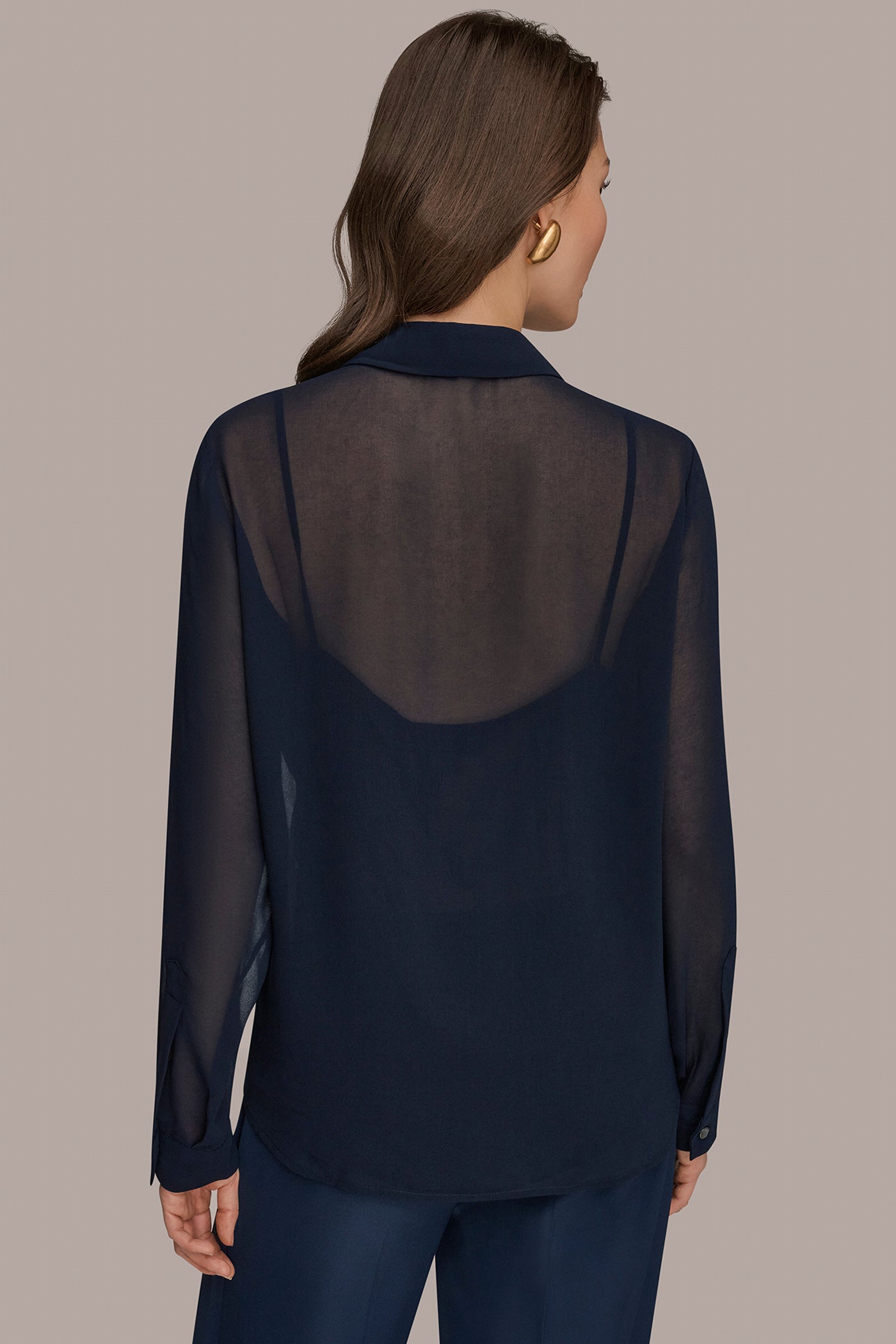 METALLIC BRUSHSTROKE BLOUSE | View 2 | Suits and Separates