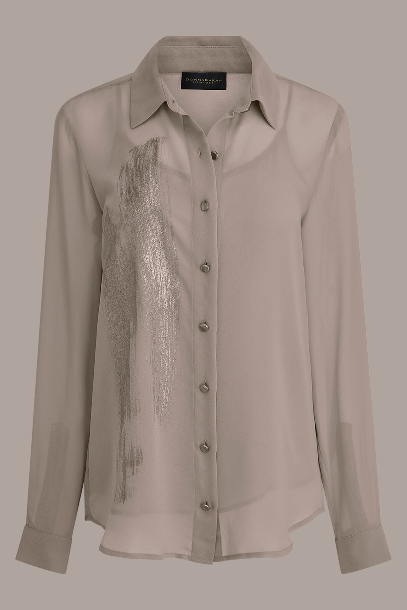 METALLIC BRUSHSTROKE BLOUSE VIEW 6 | Tops