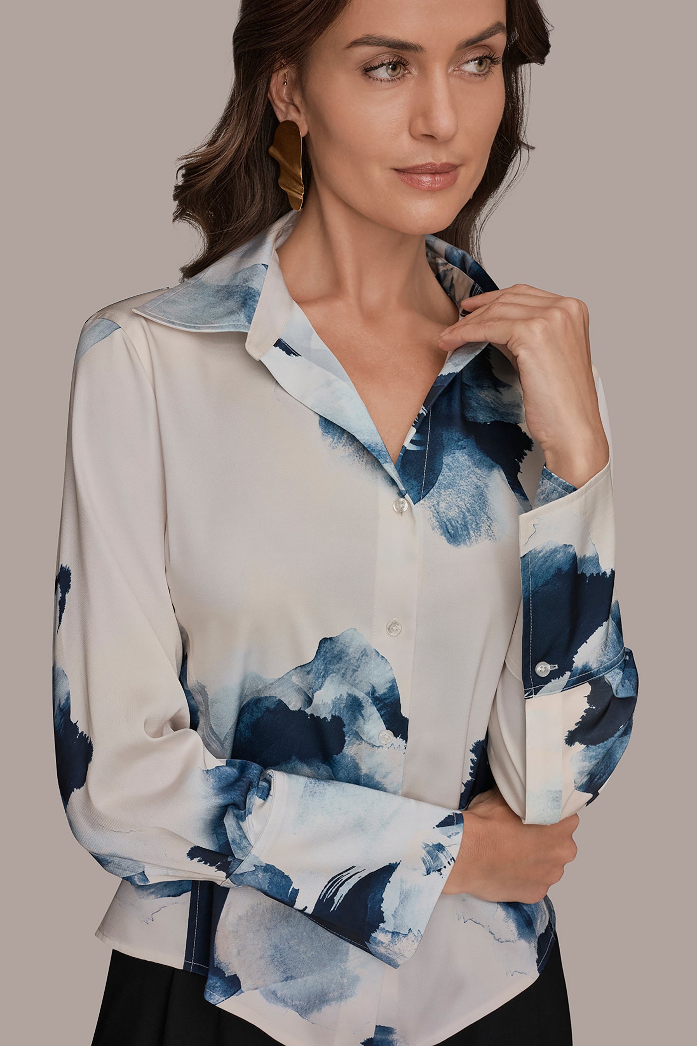 FLORAL HIGH-LOW BLOUSE VIEW 4 | New clothing