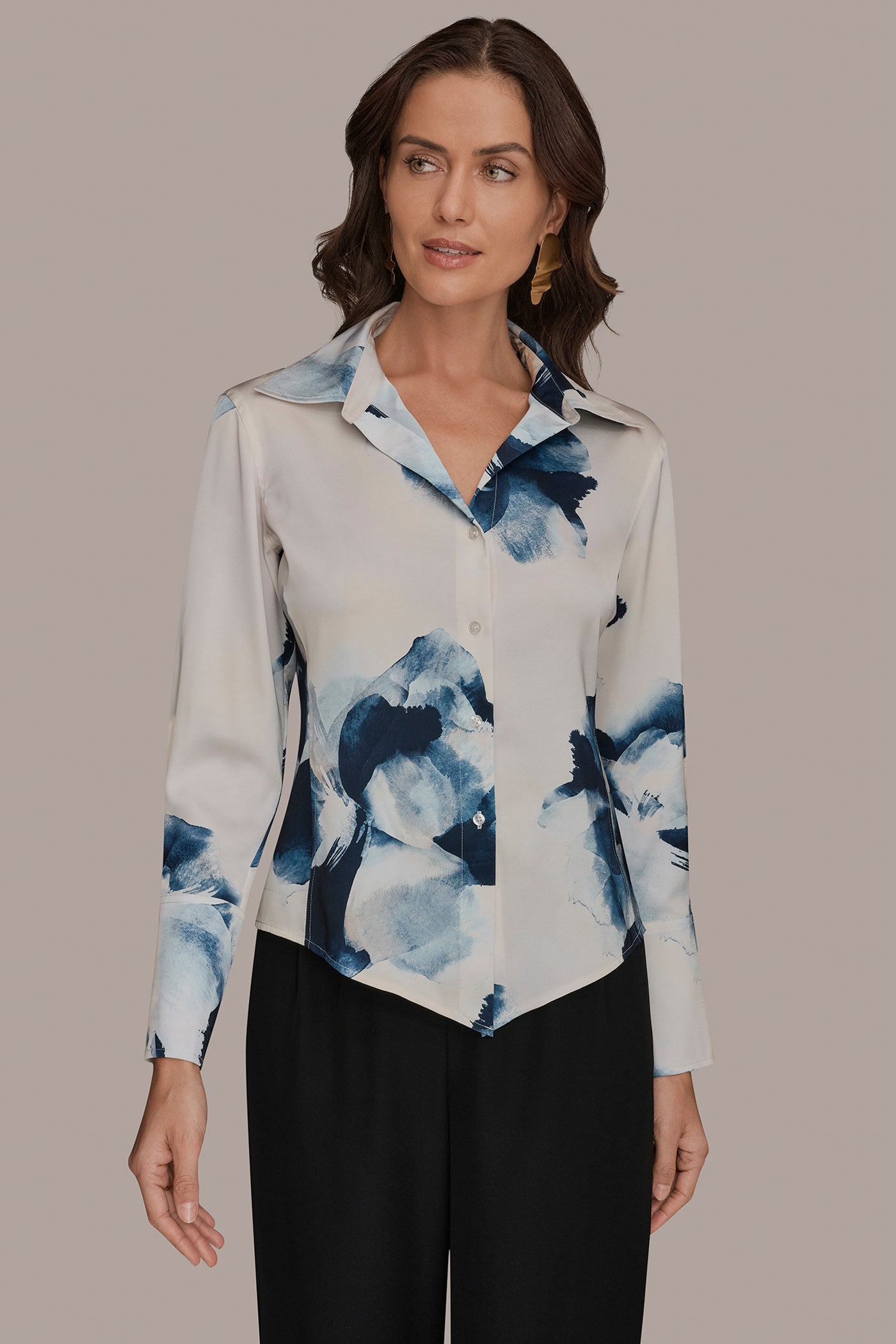 FLORAL HIGH-LOW BLOUSE | View 1 | New clothing