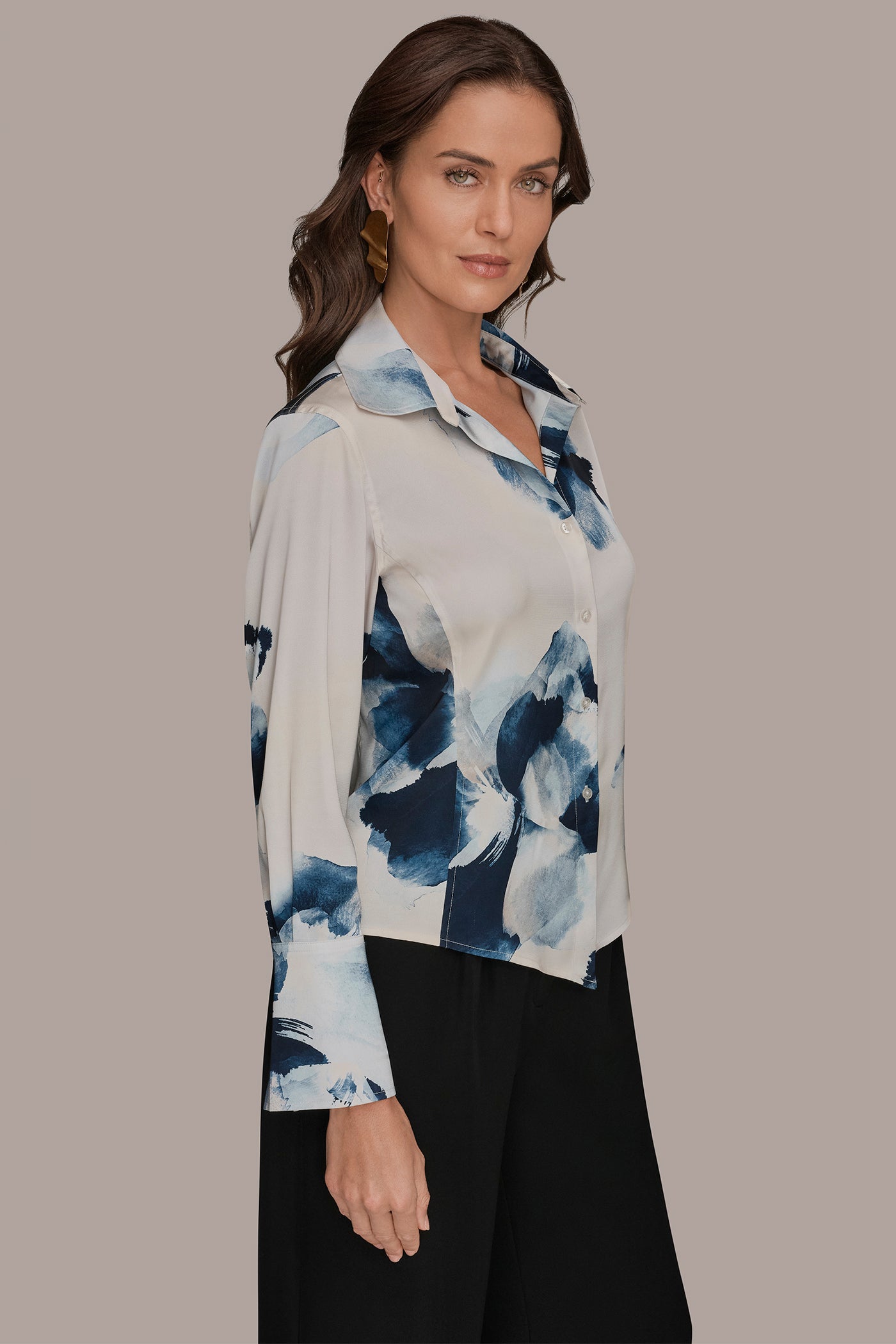 FLORAL HIGH-LOW BLOUSE VIEW 3 | New clothing