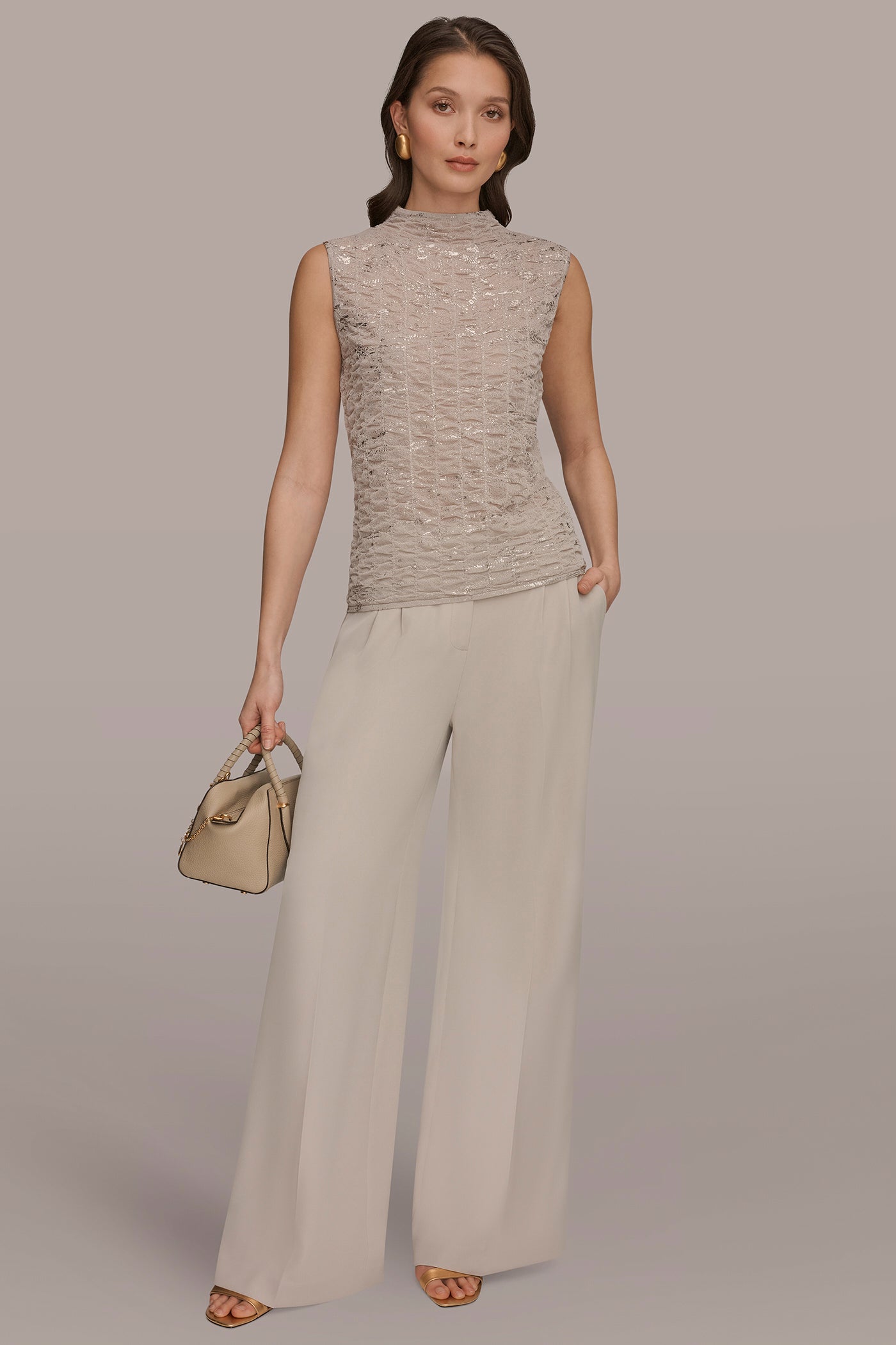 FOIL PRINTED RUCHED SWEATER VIEW 6 | New clothing