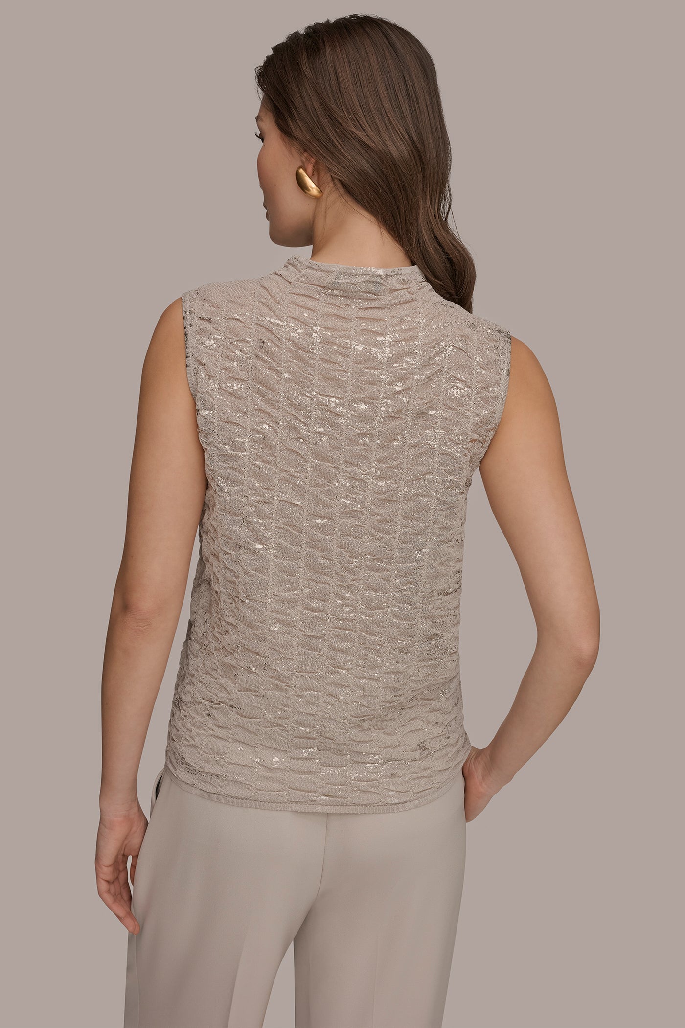 FOIL PRINTED RUCHED SWEATER | View 2 | New clothing