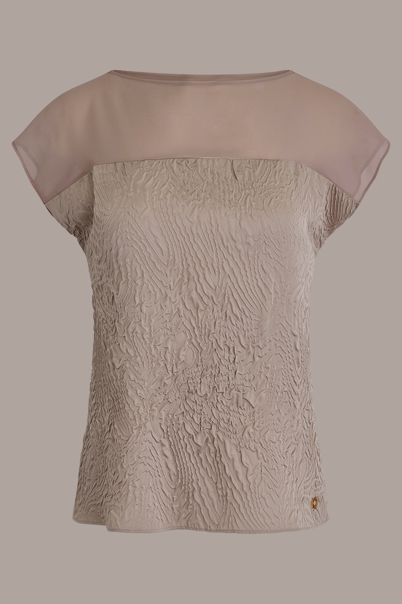 MIXED MEDIA EXTENDED SHOULDER TOP VIEW 7 | Tops