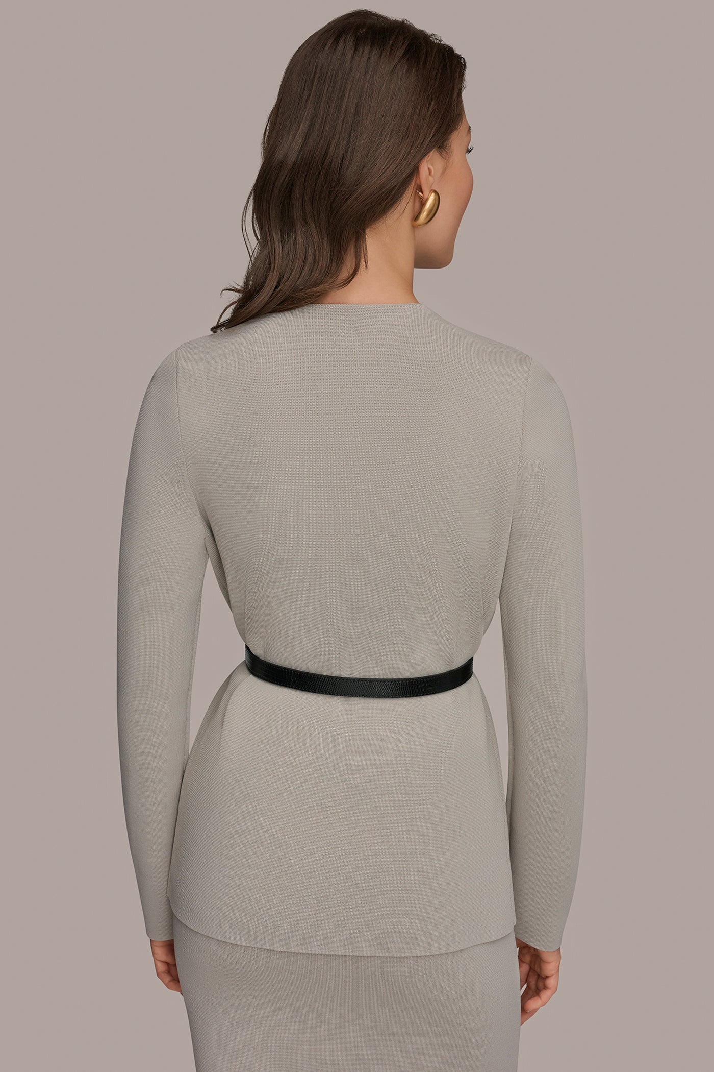 SWEATER BLAZER WITH BELT | View 2 | Suits and Separates