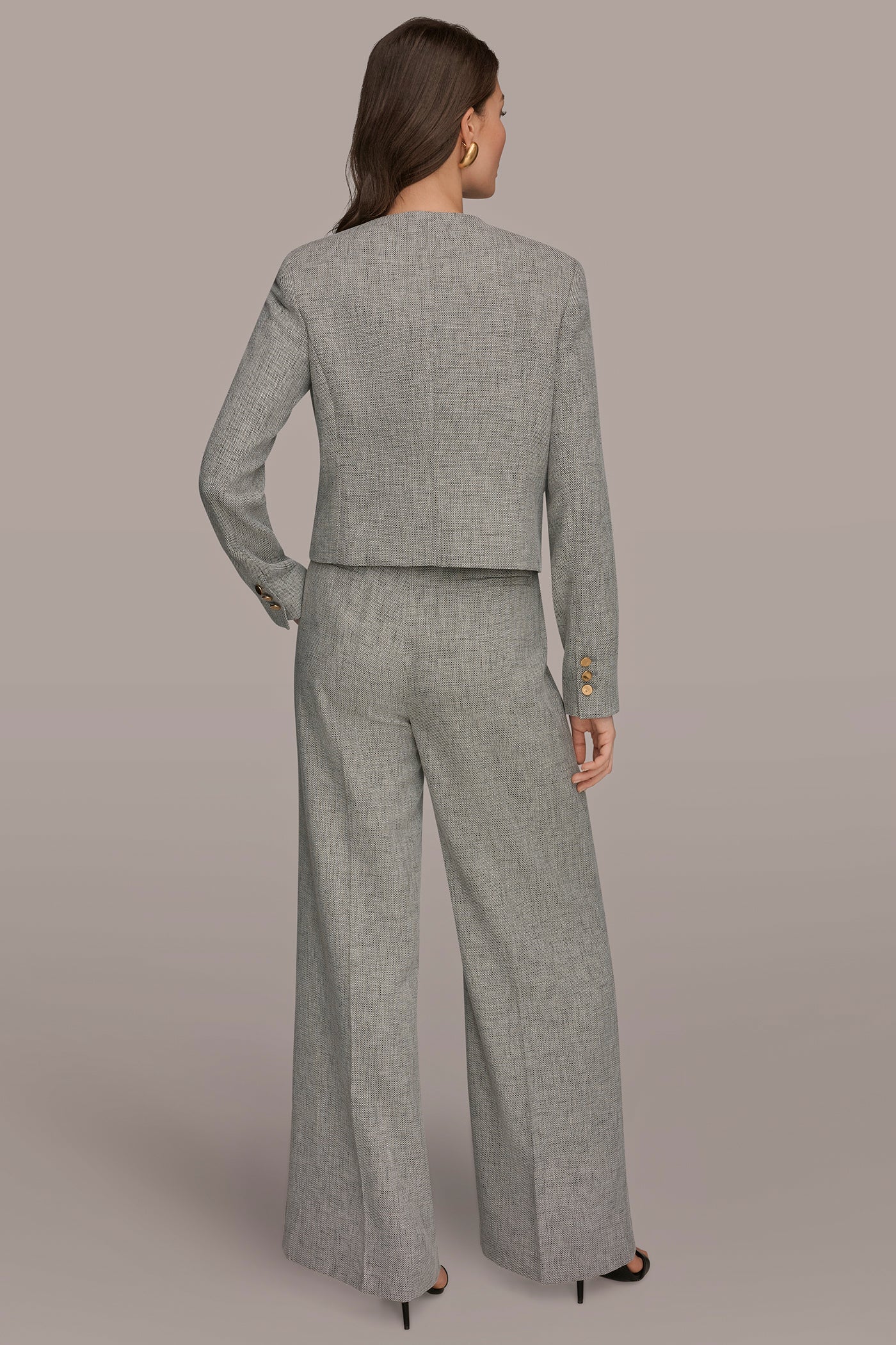 CROPPED BUTTON-FRONT JACKET VIEW 10 | Suits and Separates