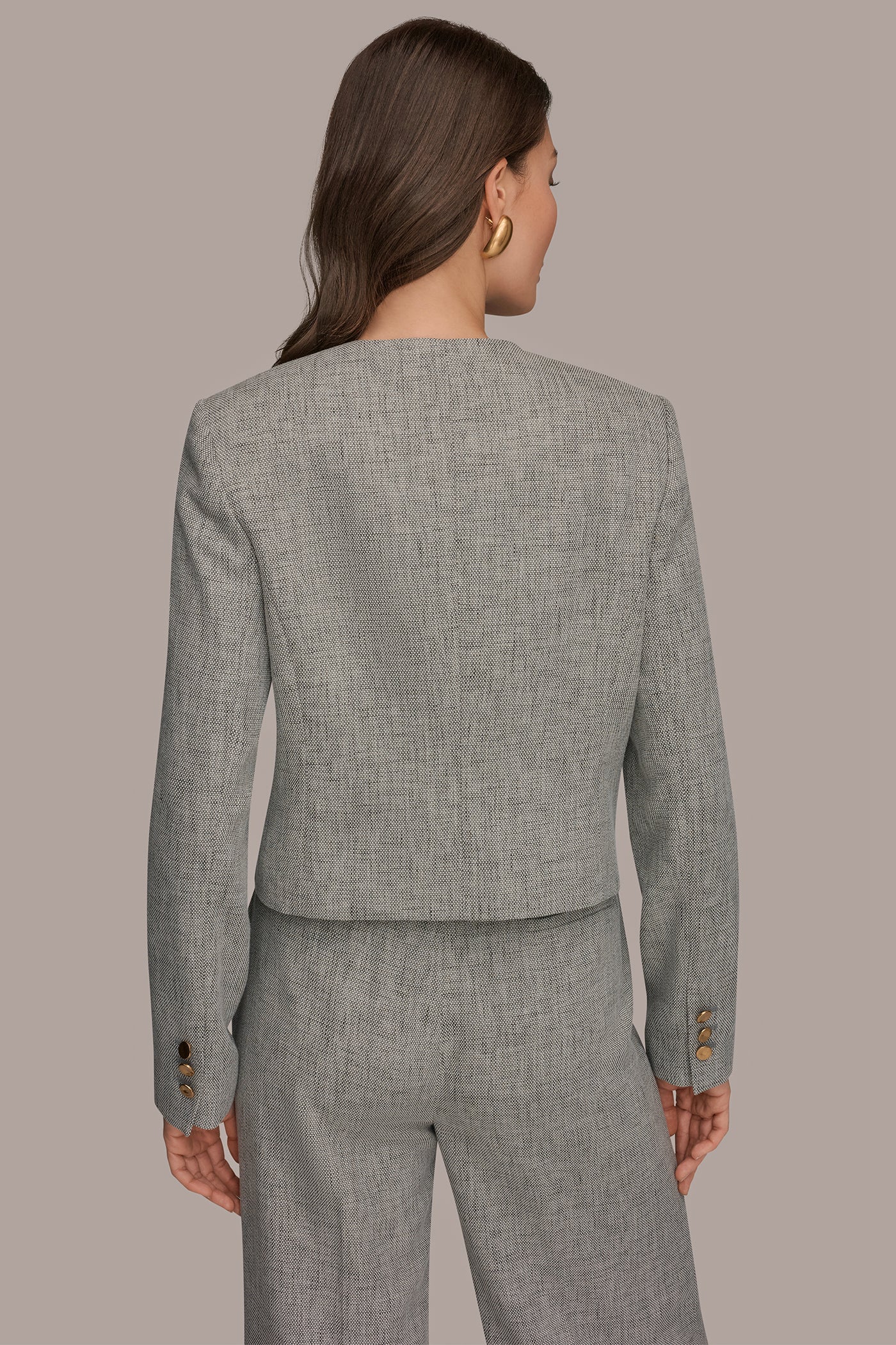CROPPED BUTTON-FRONT JACKET | View 2 | Suits and Separates