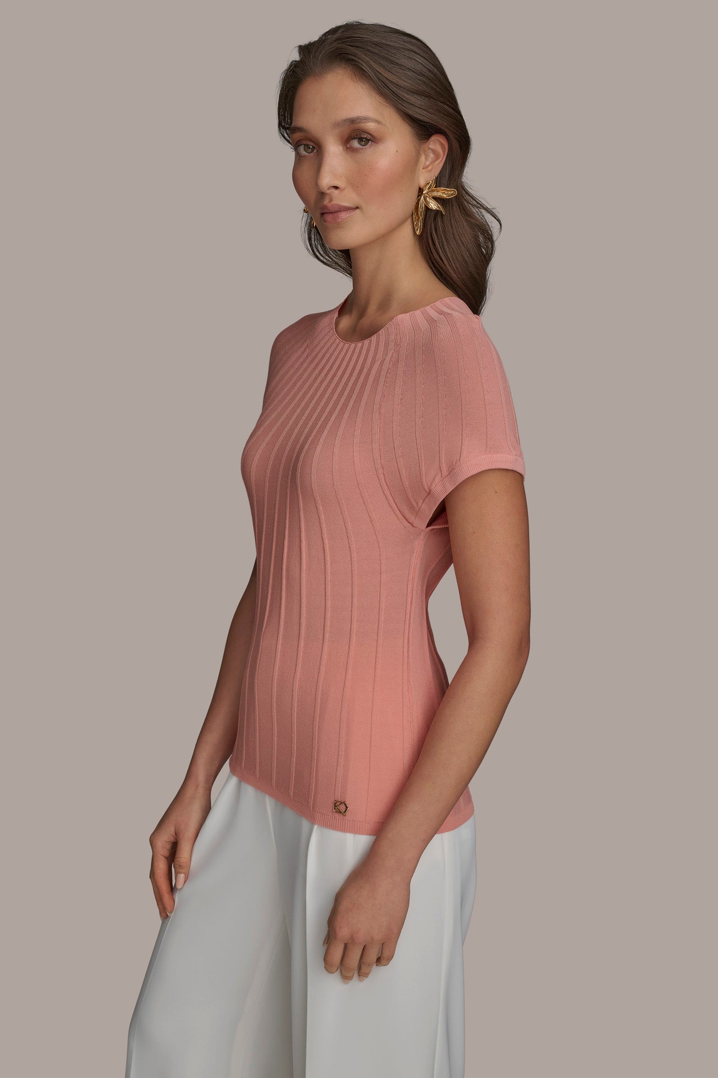 Suéter De Punto Para Niñas Cuello Redondo Manga Larga (50