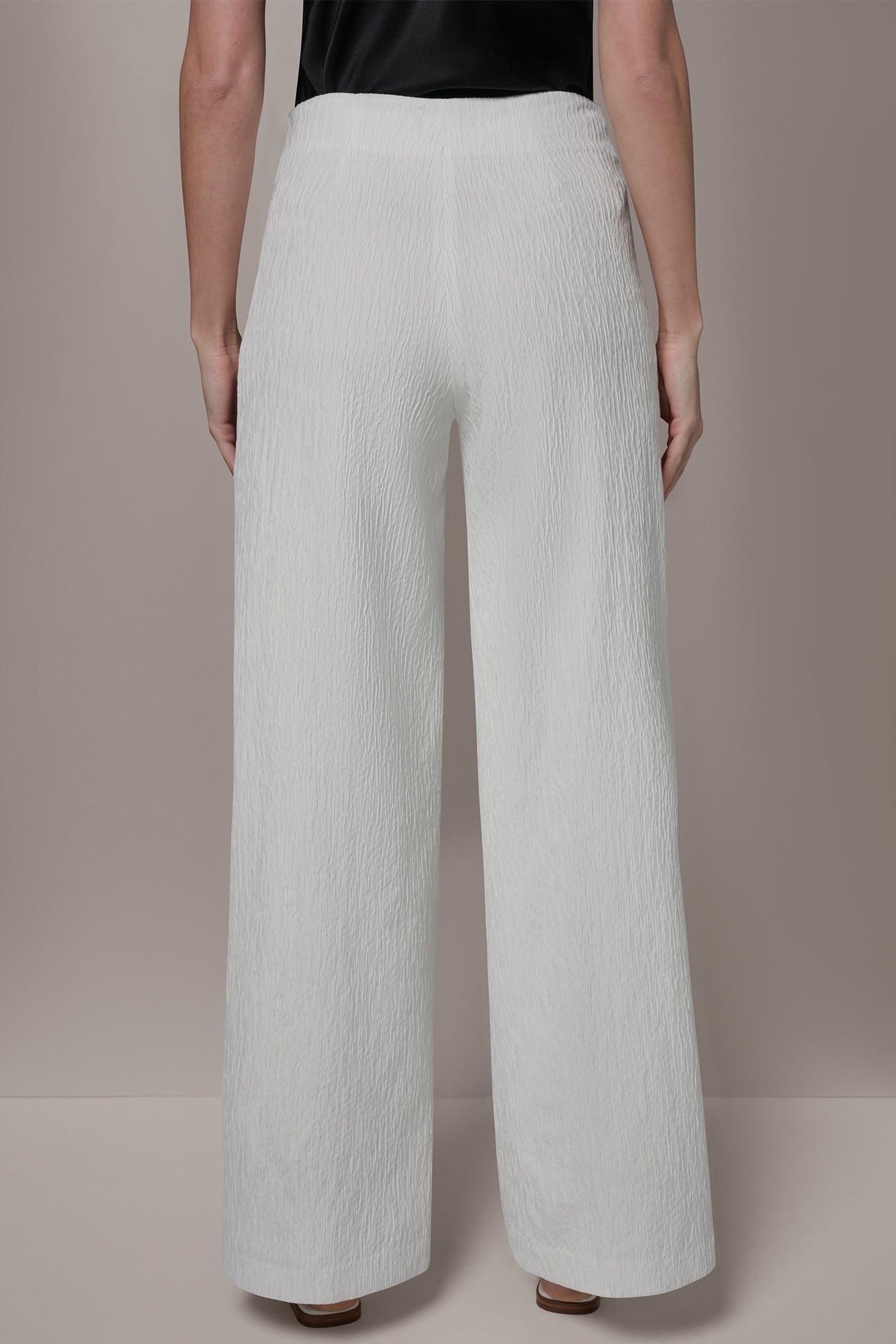 Donna Karan New York Women's Wide-Leg Pants - Cream - Size 14 Donna Karan New York Women's Wide-Leg Pants - Cream - Size 14