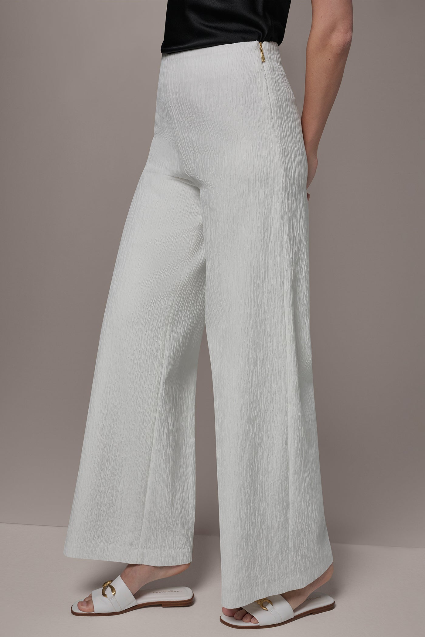 TEXTURED SIDE ZIP PANT VIEW 3