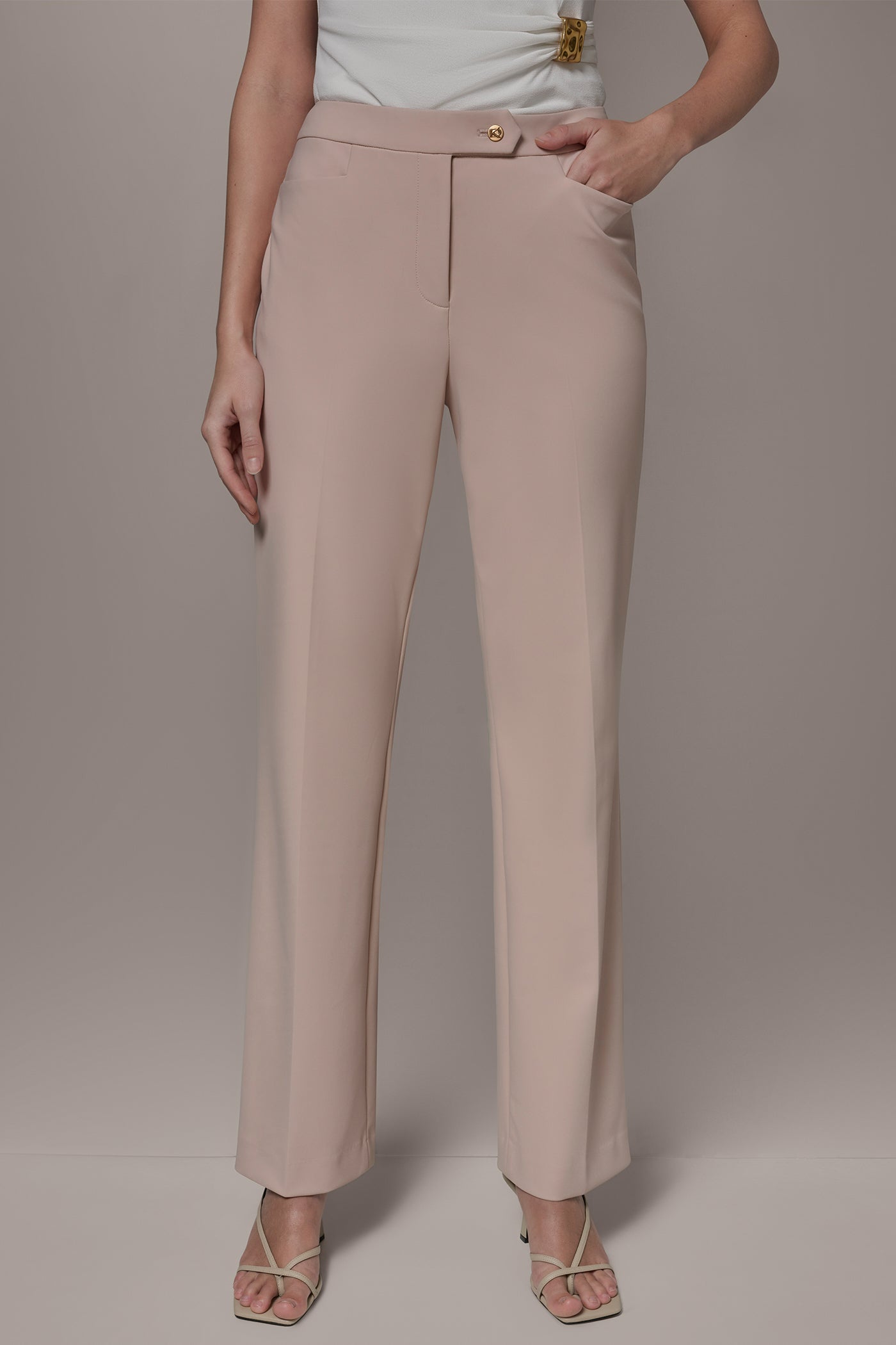 Mid Rise Bootcut Suit Pant | Straight Mid Rise Bootcut Suit Pant | Straight