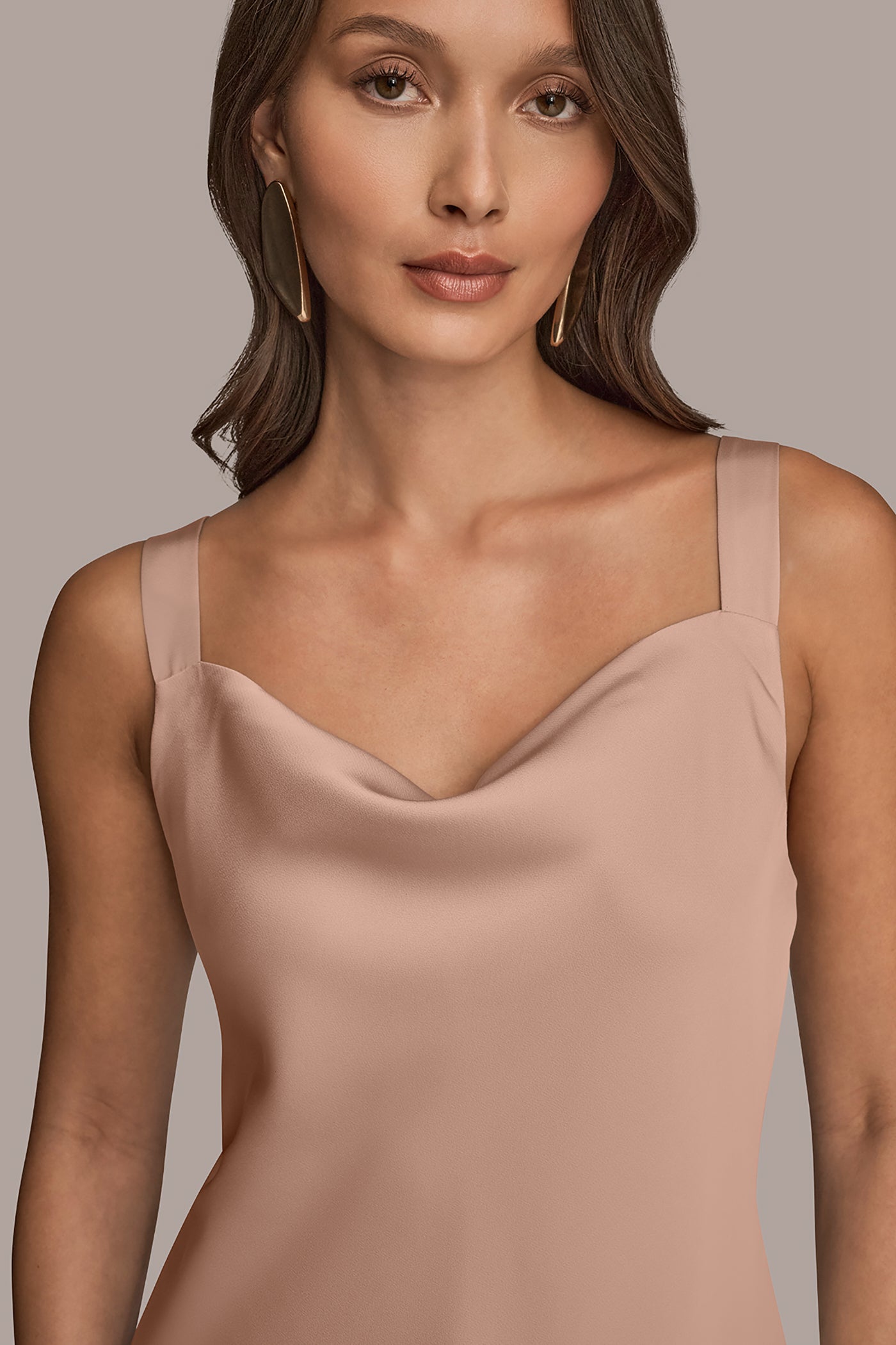 SATIN COWL STRAPPY CAMI VIEW 6