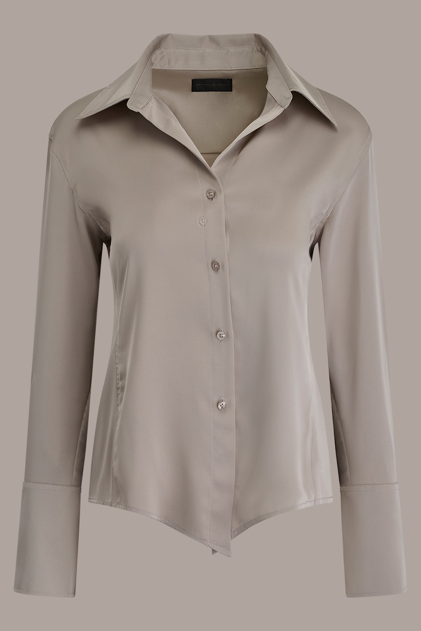 SATIN HIGH-LOW BLOUSE VIEW 8 | Tops