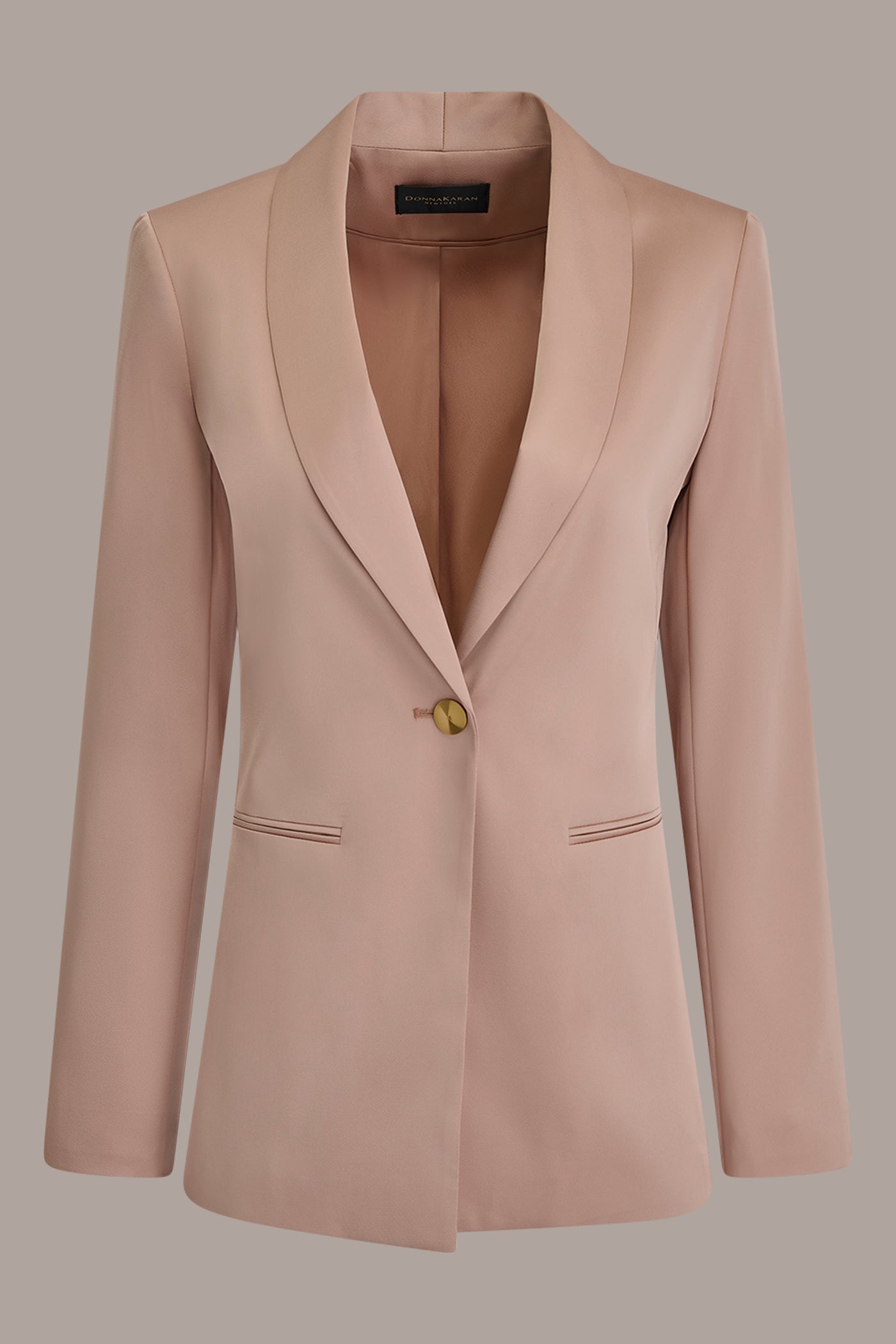 SATIN ONE-BUTTON SUIT BLAZER VIEW 10 | New Arrivals