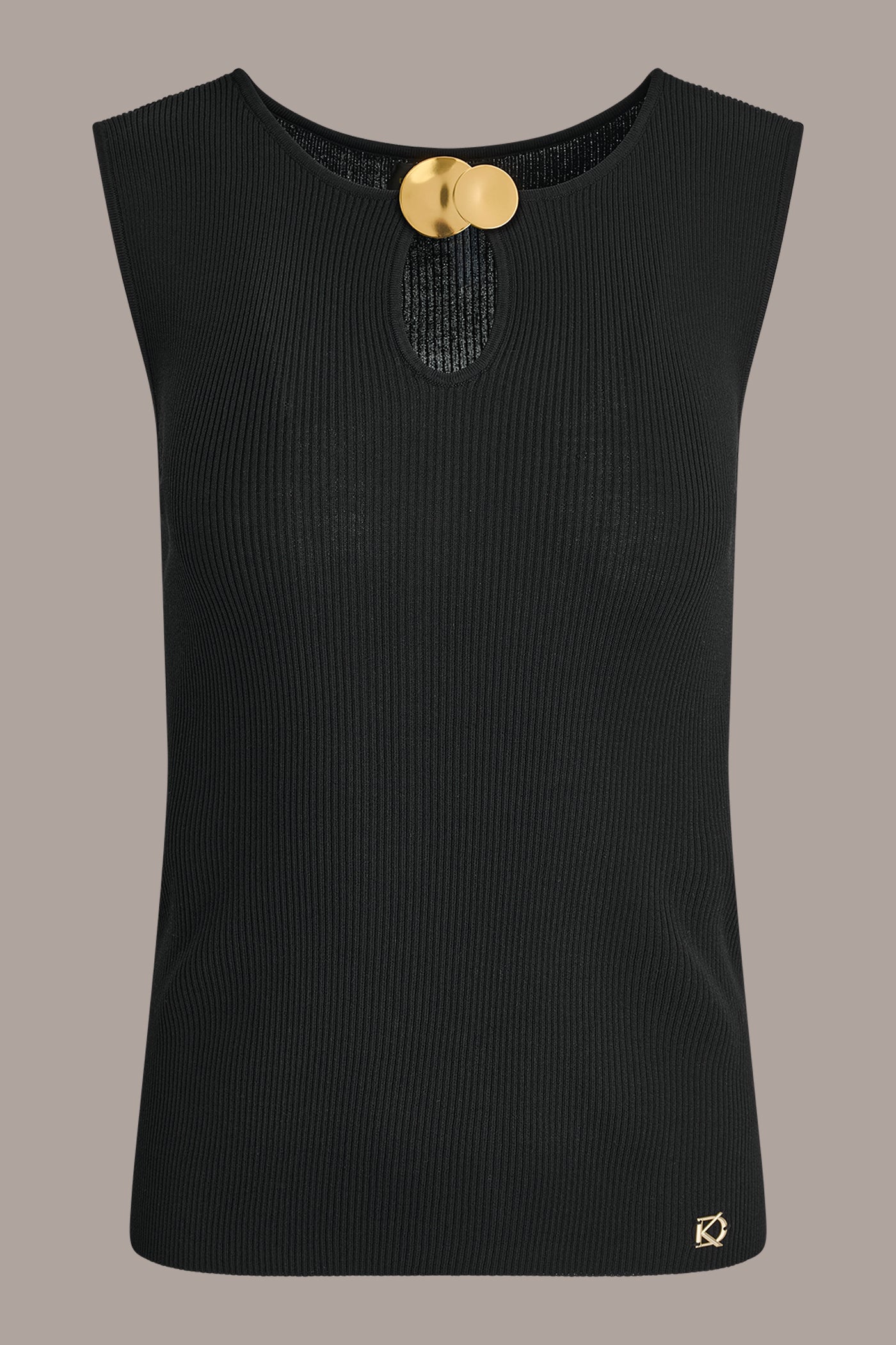 KEYHOLE RIBBED SWEATER TANK VIEW 7 | New clothing