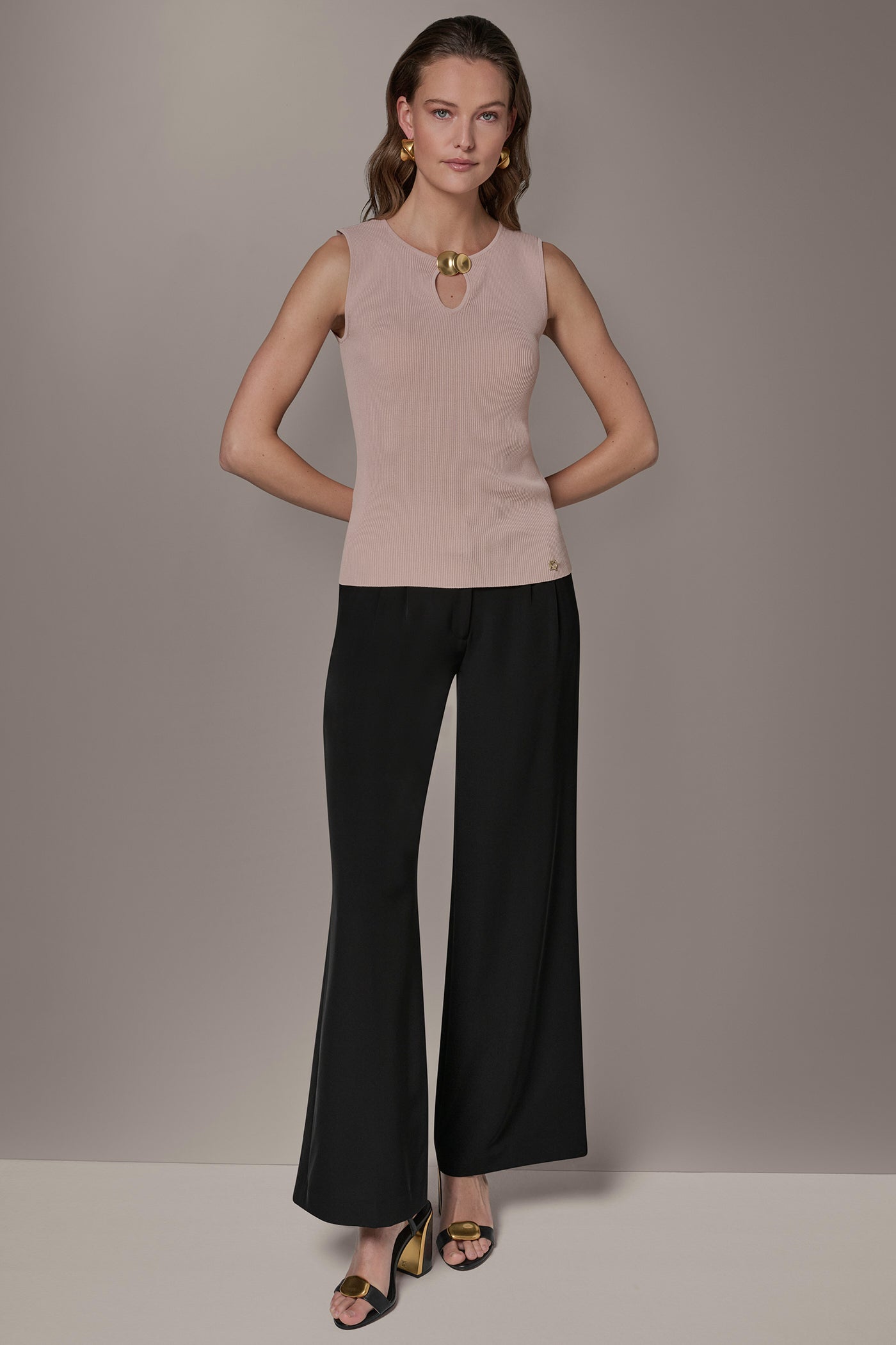 SLEEVELESS HARDWARE SWEATER VIEW 7 | Clothing