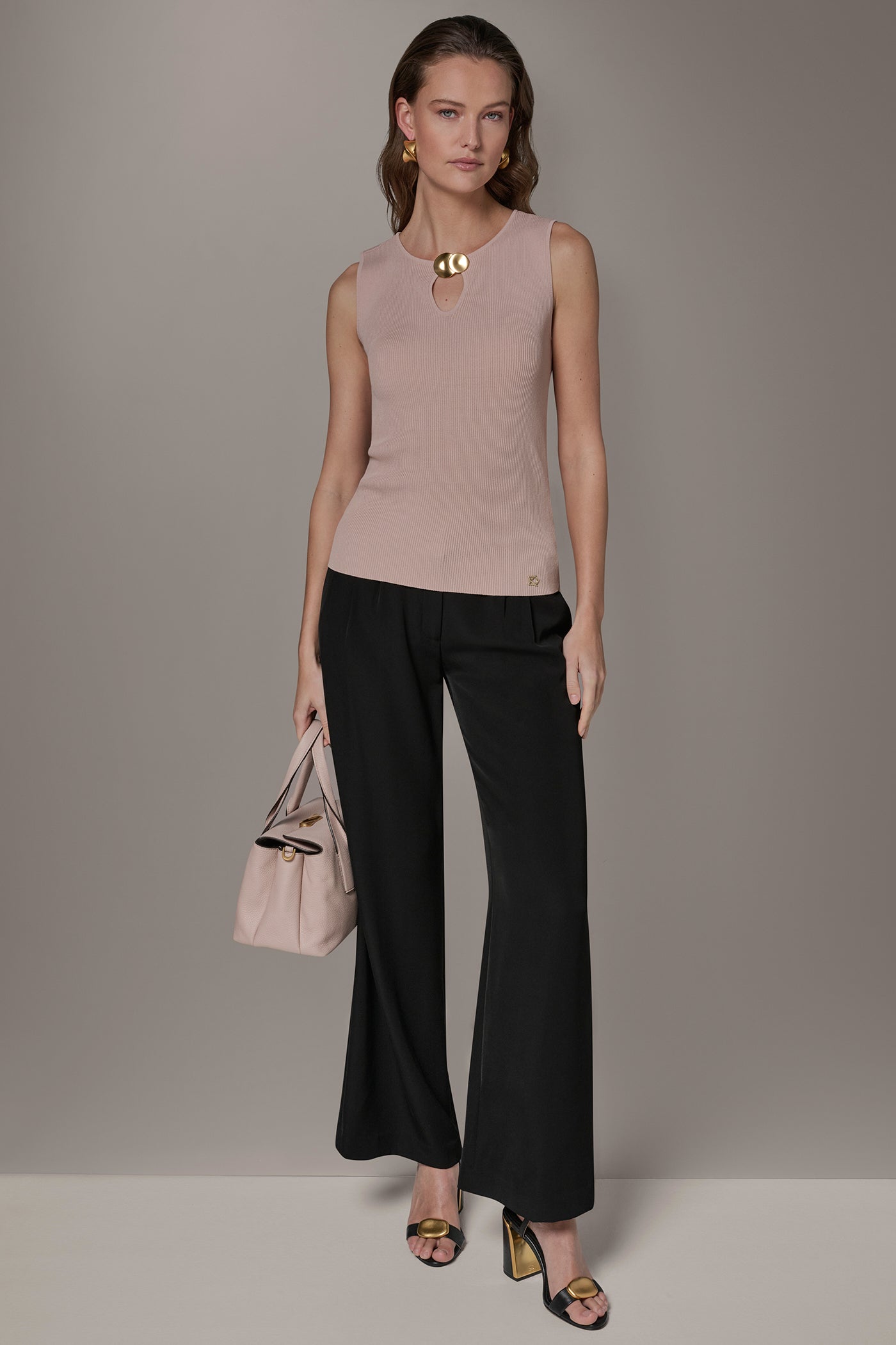 SLEEVELESS HARDWARE SWEATER VIEW 6 | Clothing