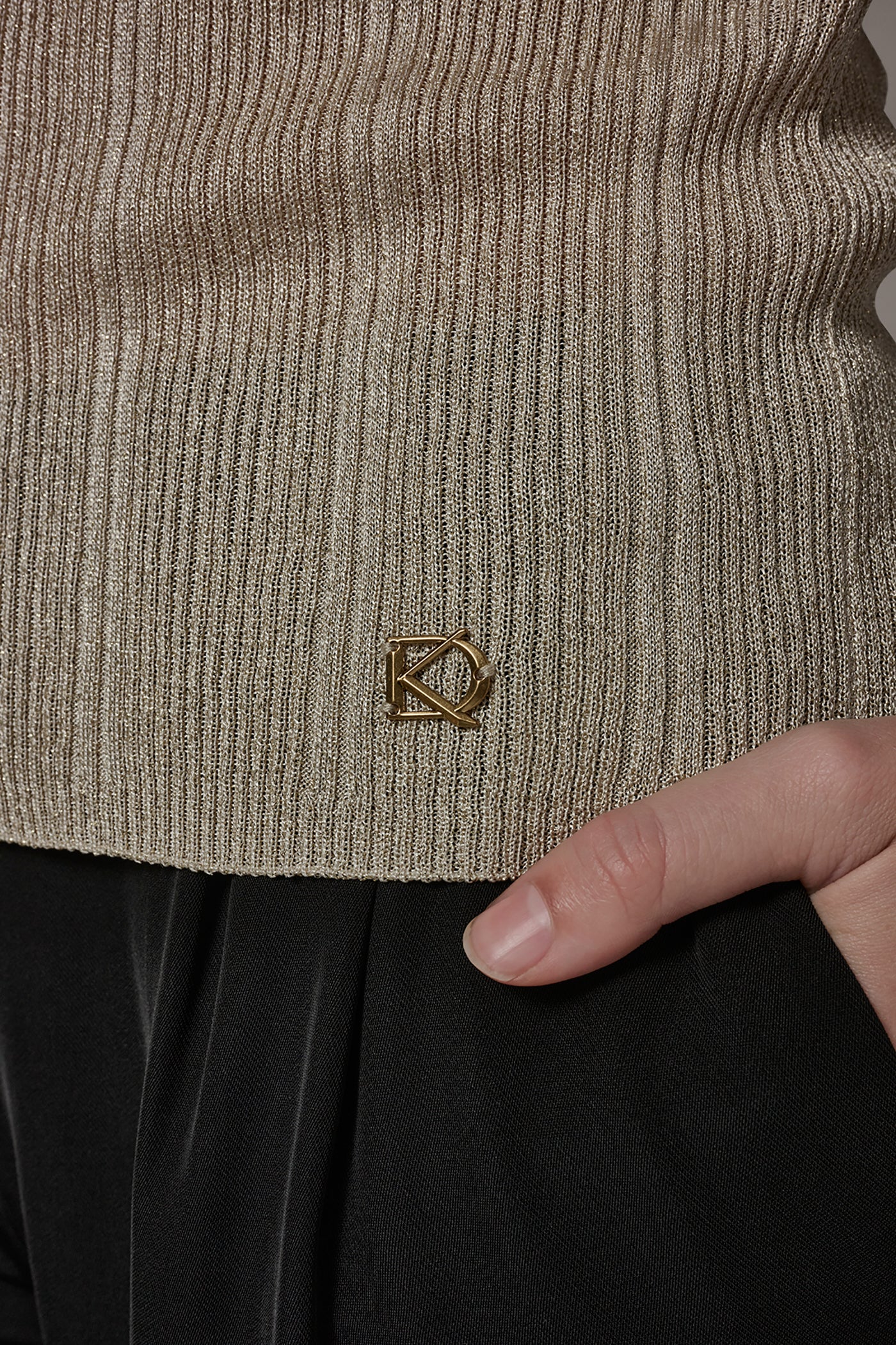 METALLIC RIBBED SWEATER TANK VIEW 5 | New clothing