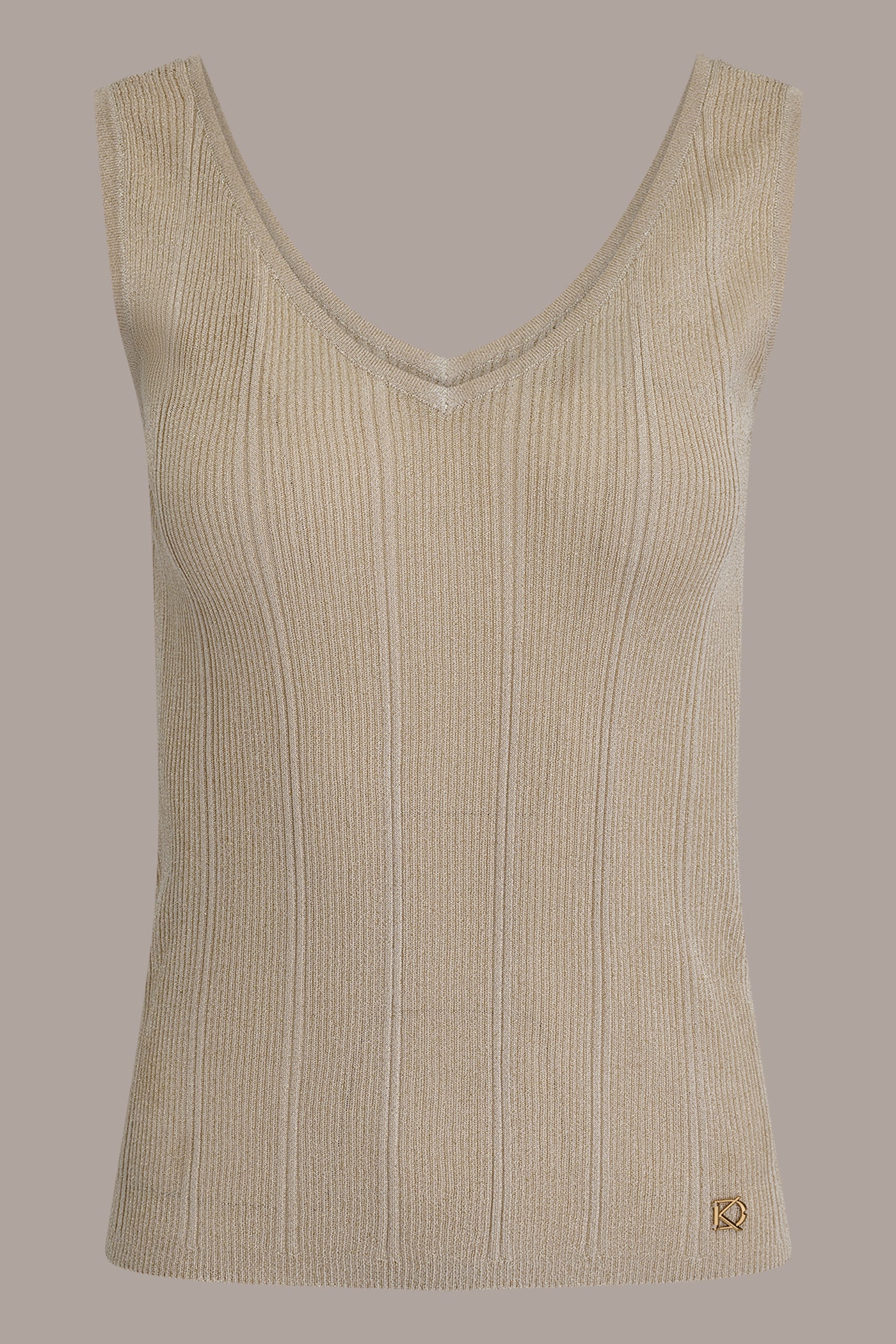 METALLIC RIBBED SWEATER TANK VIEW 7 | New clothing