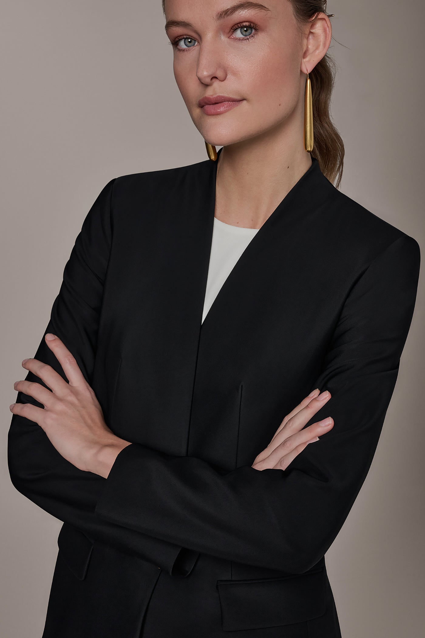 COLLARLESS TOPPER VIEW 4 | New Arrivals